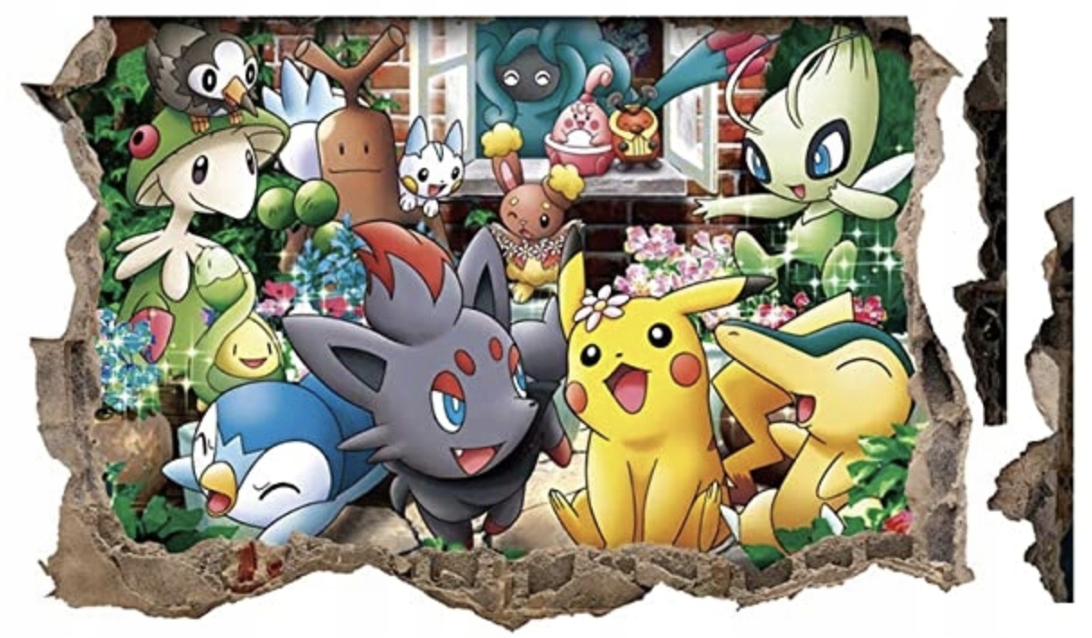 

Naklejki na ścianę szafkę Pokemon Go Pikachu anime