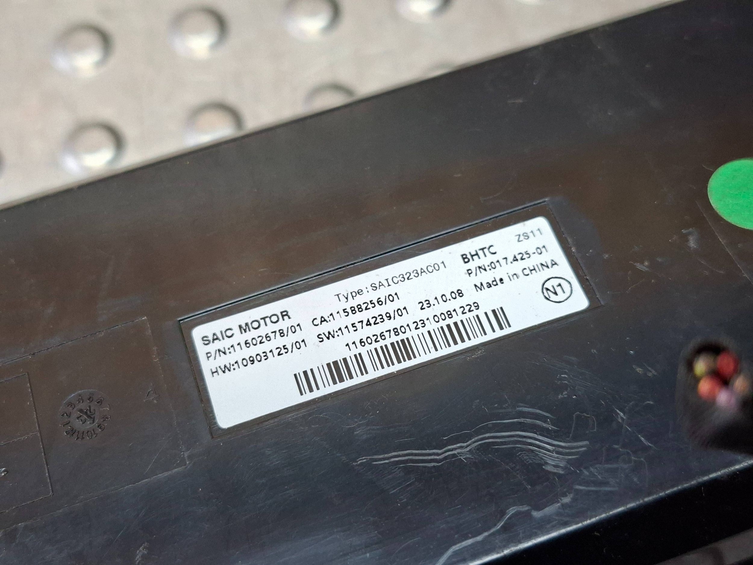 control unit module of the air conditioning MG ZS 17- 11602678