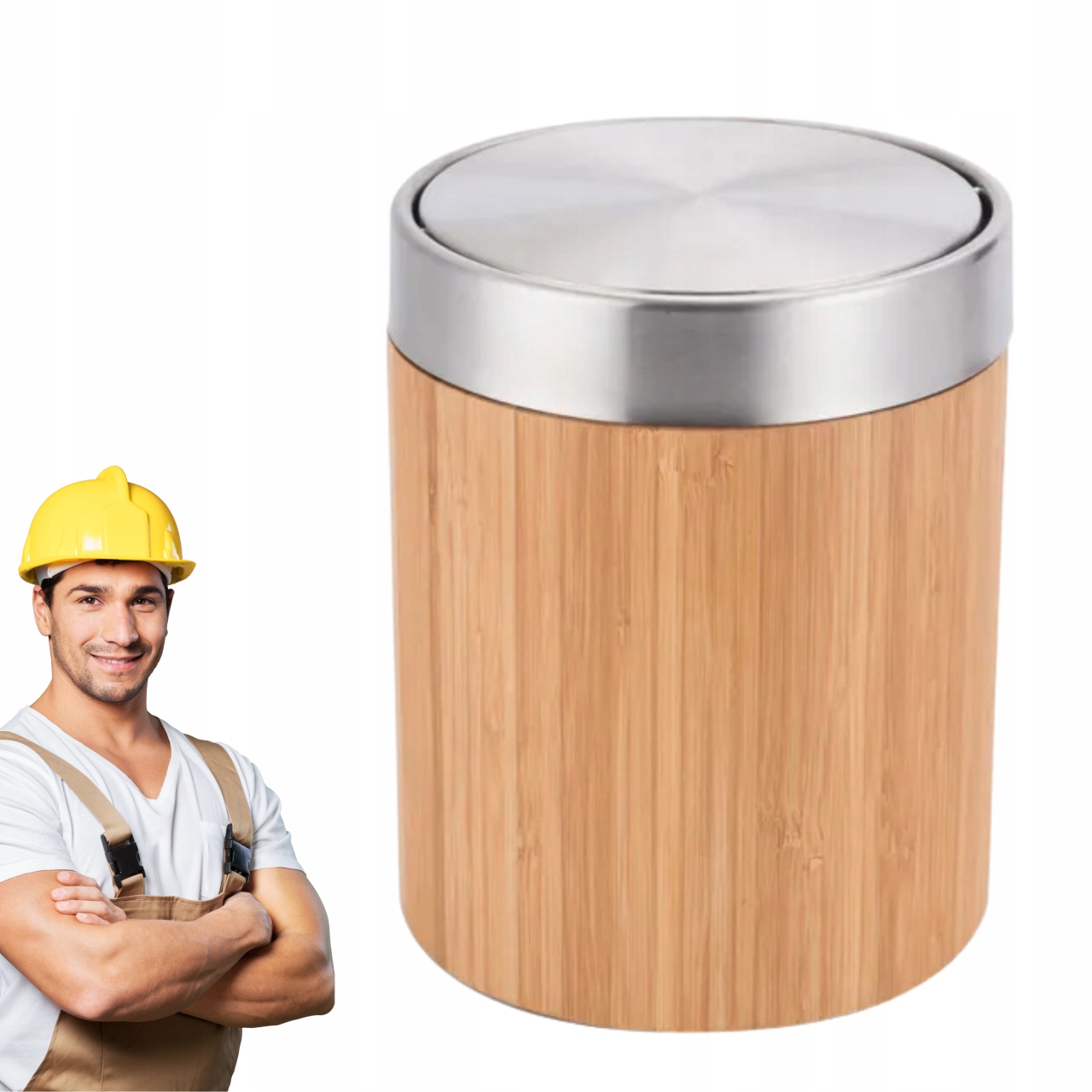 Koupelnový odpadkový koš Bamboo 2.6L Sensea