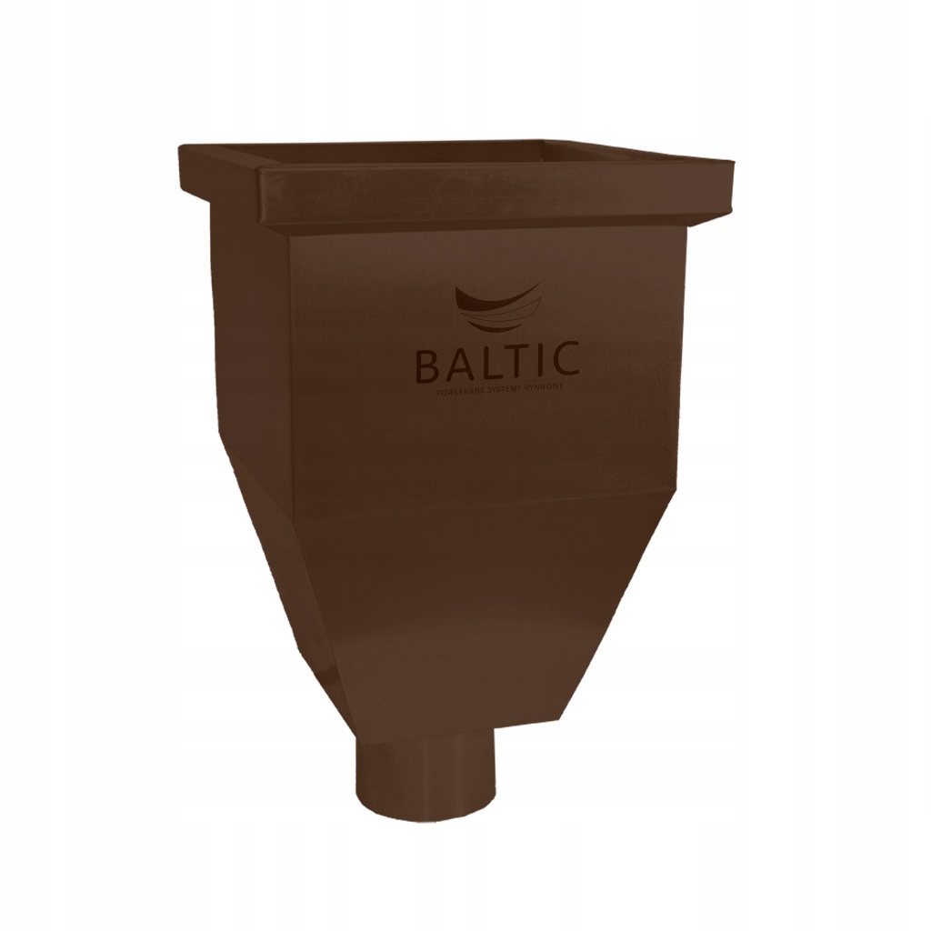 Kôš s ozdobným odtokovým drezom typ Metzink Bronz Ral 8017 fi 100 mm