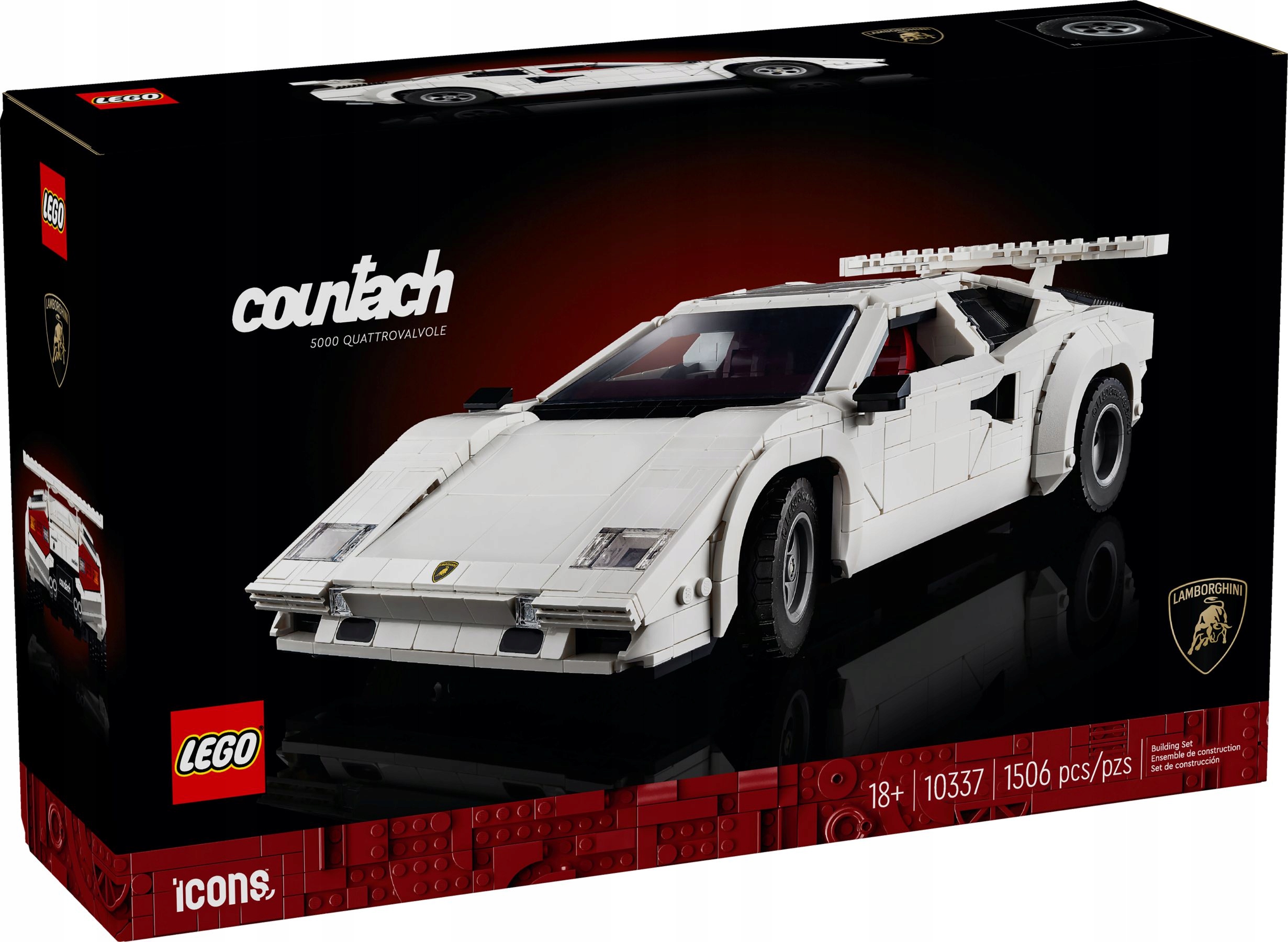 Lego 10337 Icons Lamborghini Countach 5000 Quattrovalvole Nové