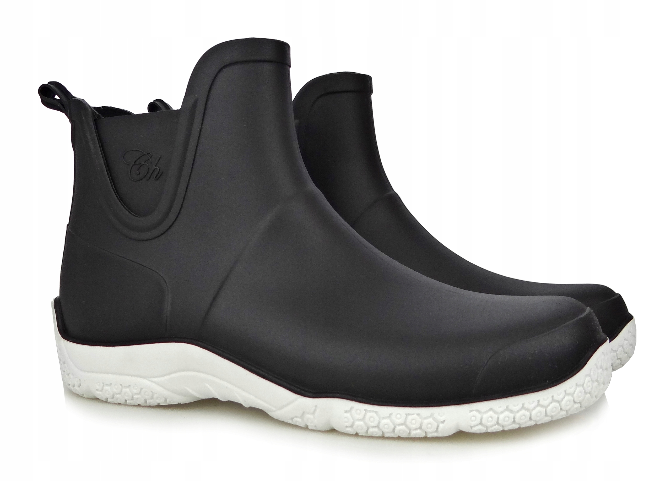 

Wygodne Kalosze Damskie Sztyblety Czarne Casual 36