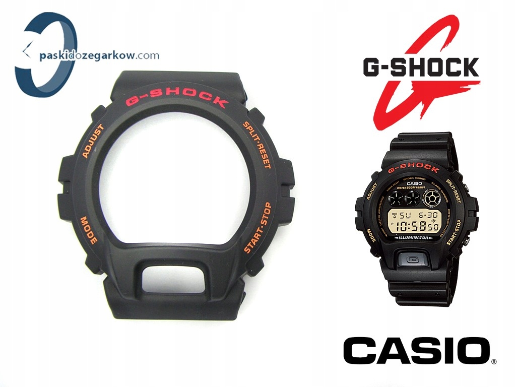 Czarny matowy bezel Casio DW-6900G DW-6900