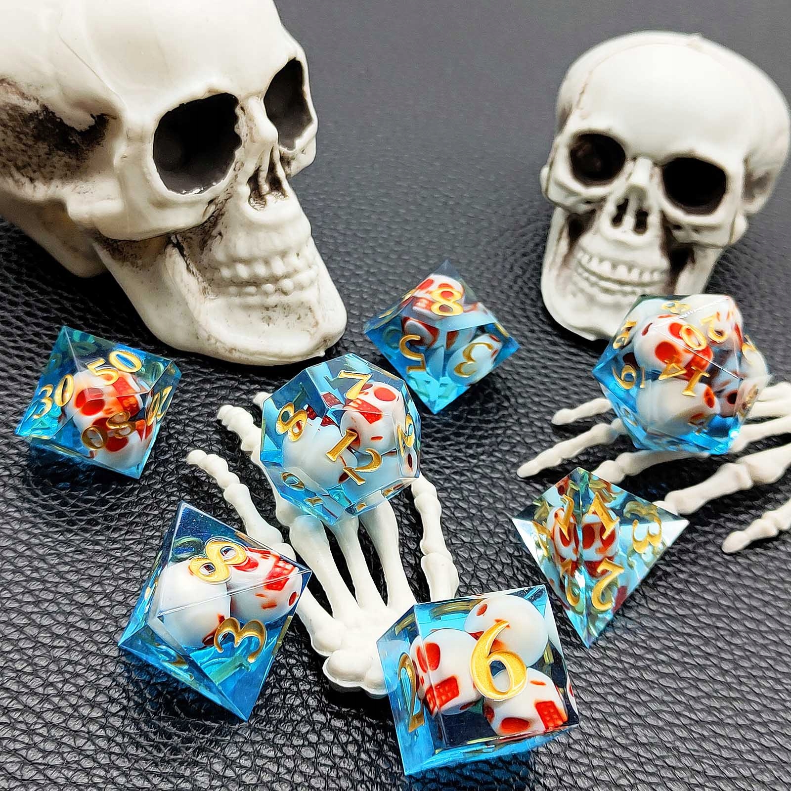 UTOPCE ZESTAW 7 EPOKSYDOWYCH KOŚCI RPG Producent RGFK