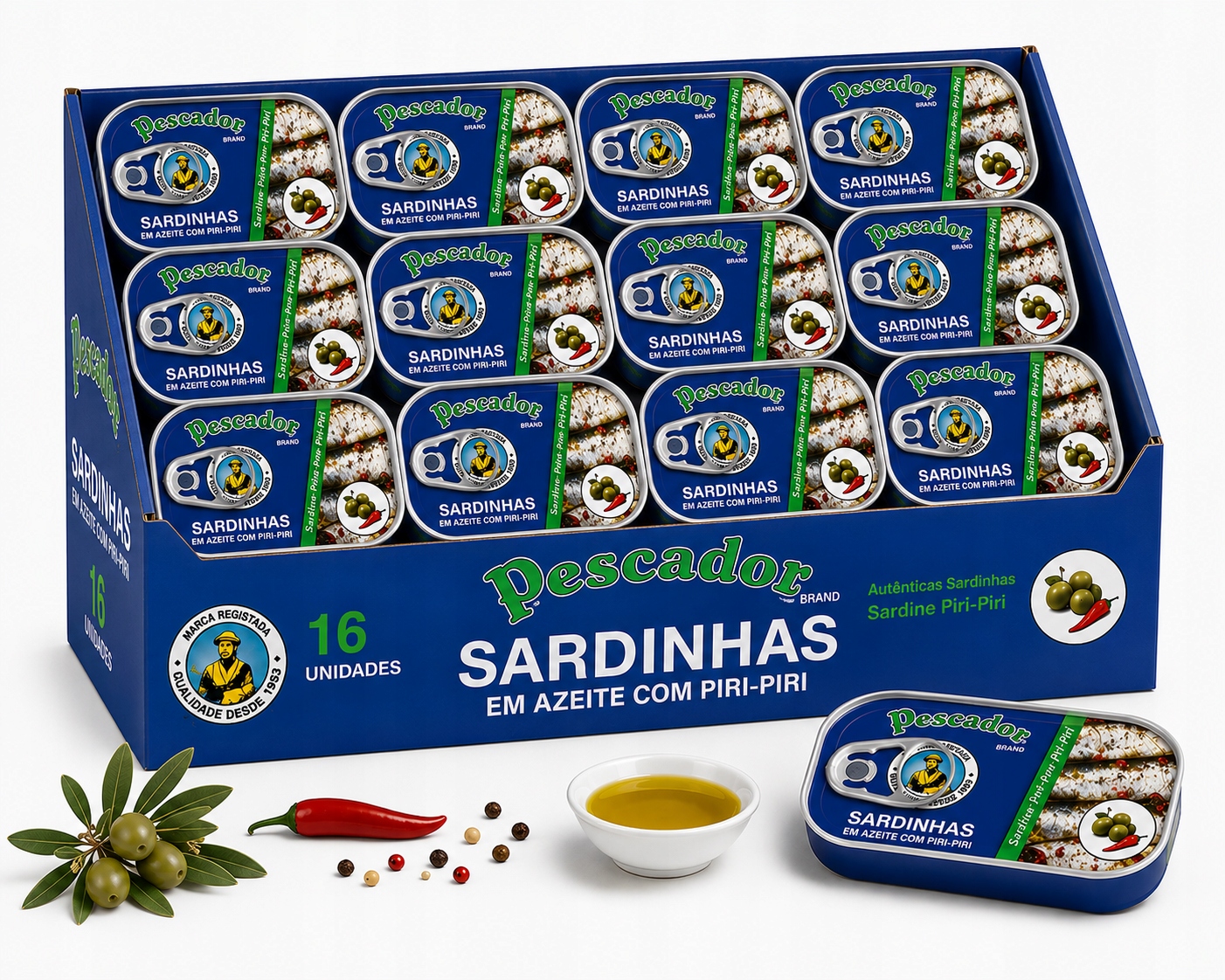 Ramirez Pescador Sada Mini Pikantních Sardinek V Olivovém Oleji 16 X 56 G