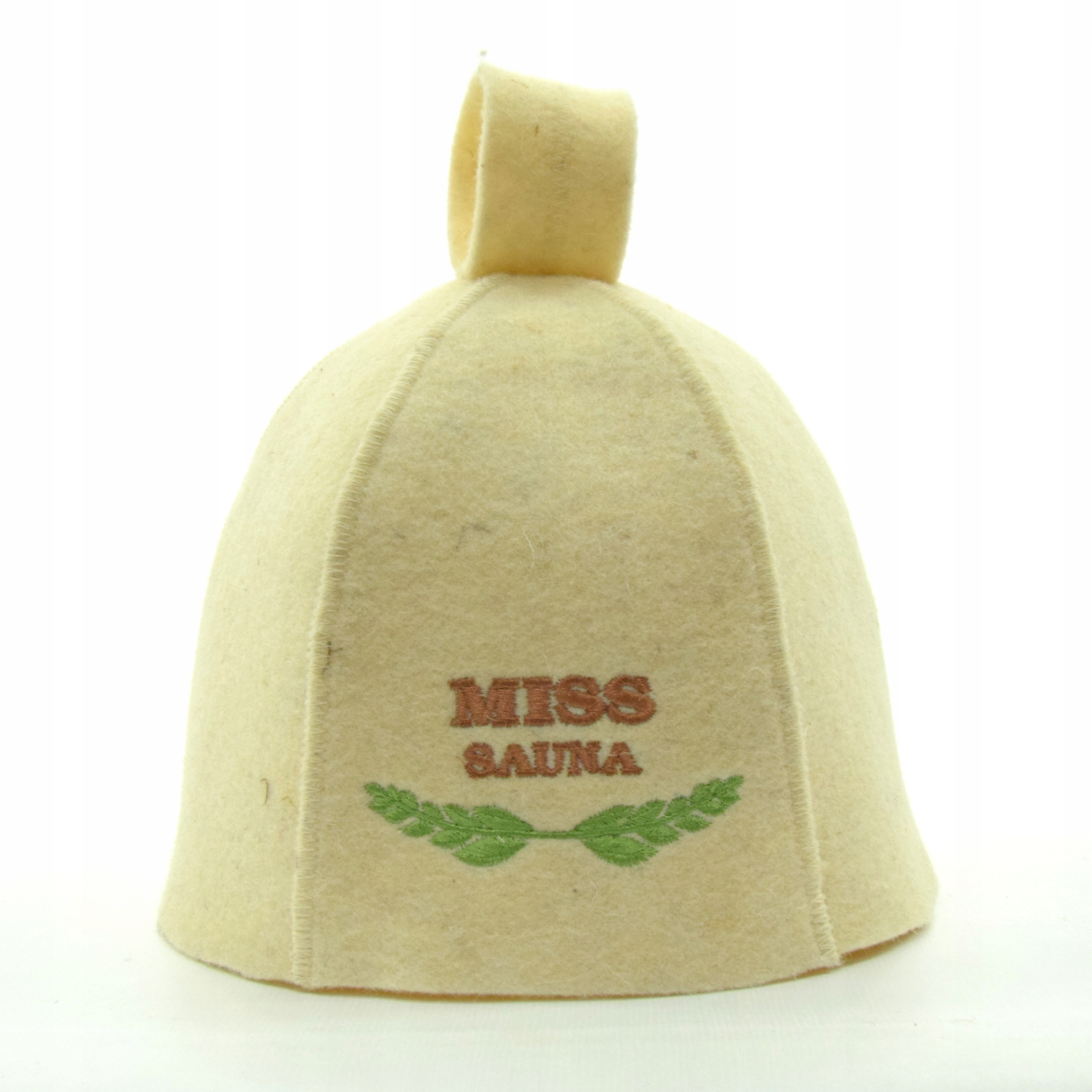 

Czapka do sauny wełniana z Haftem L