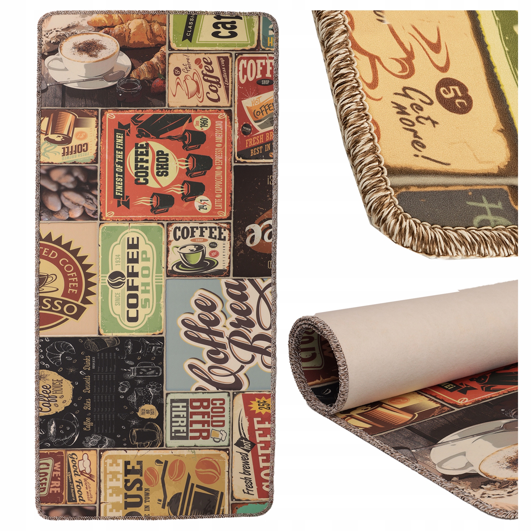 Koberec do kuchyně Podlahová rohož do kuchyně Koberec Vinylový Pvc 60 x 120 cm