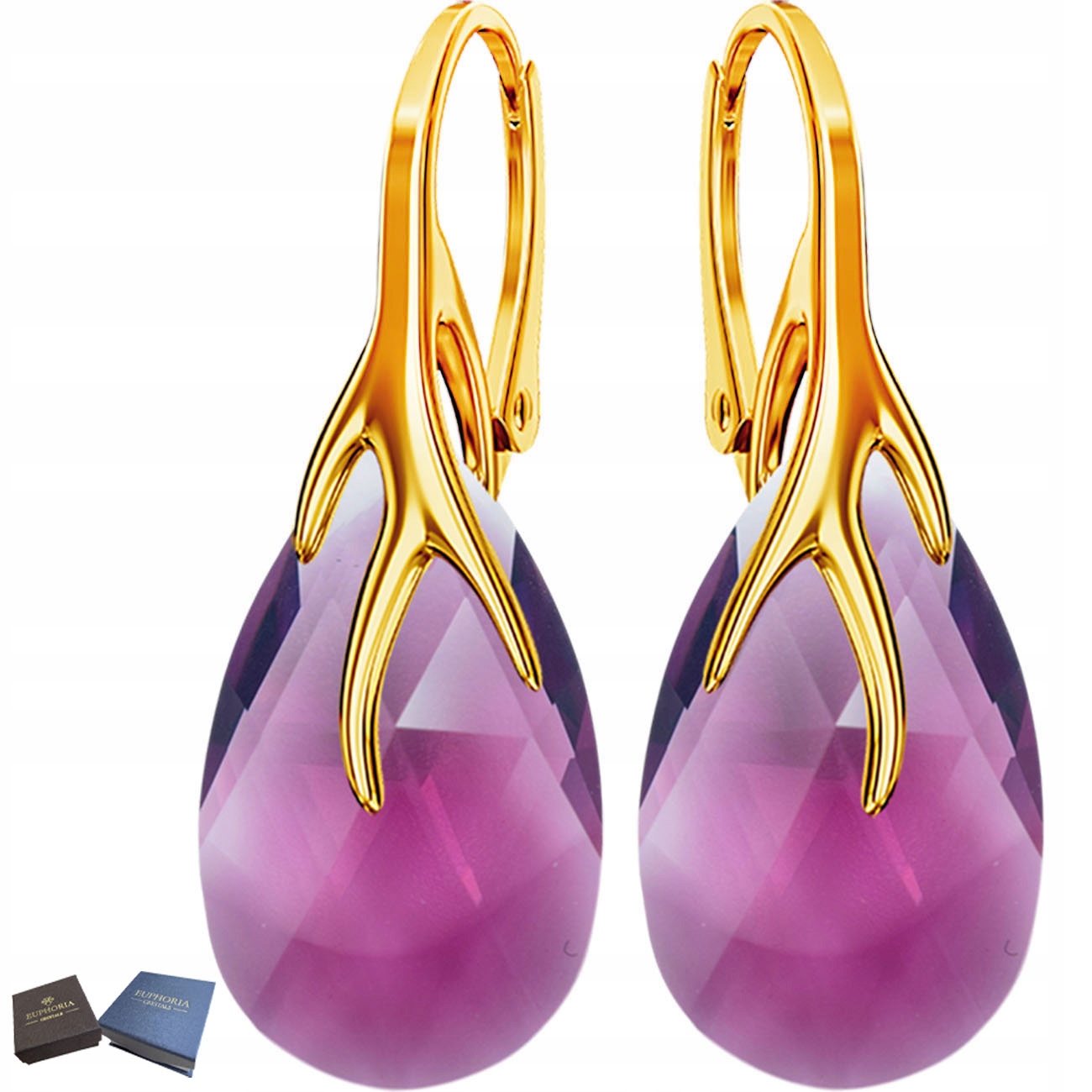 Zlaté Náušnice Závěsné Stříbro 925 Stříbrné šperky pro ženy jako Dárek