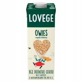 Levně 9 X Lovege Ovesný nápoj bez cukru