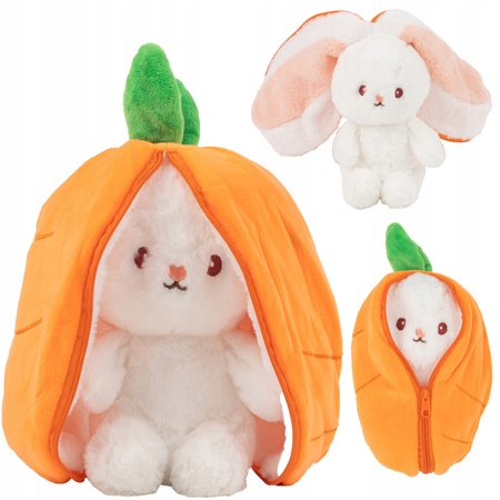 PLUSZAK MASKOTKA KRÓLIK MARCHEWKA PRZYTULANKA ZABAWKA 25cm prezent
