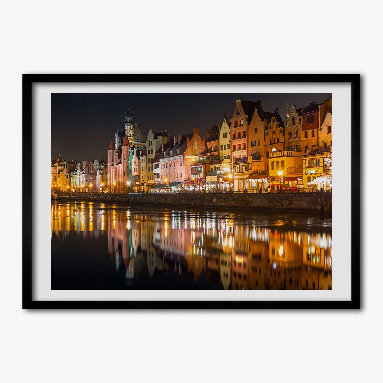 Tištěný obraz v rámu mdf Gdaňsk Polsko 70x50