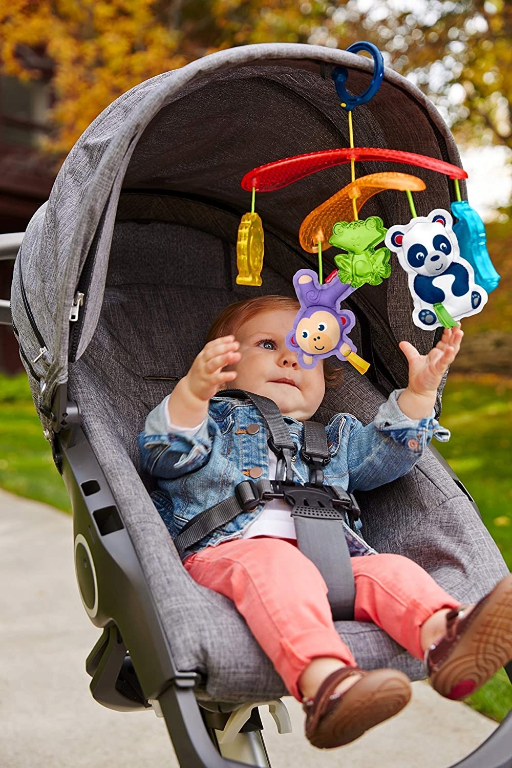 FISHER PRICE KARUZELKA DO WÓZKA ZE ZWIERZĄTKAMI Wiek dziecka 0 +