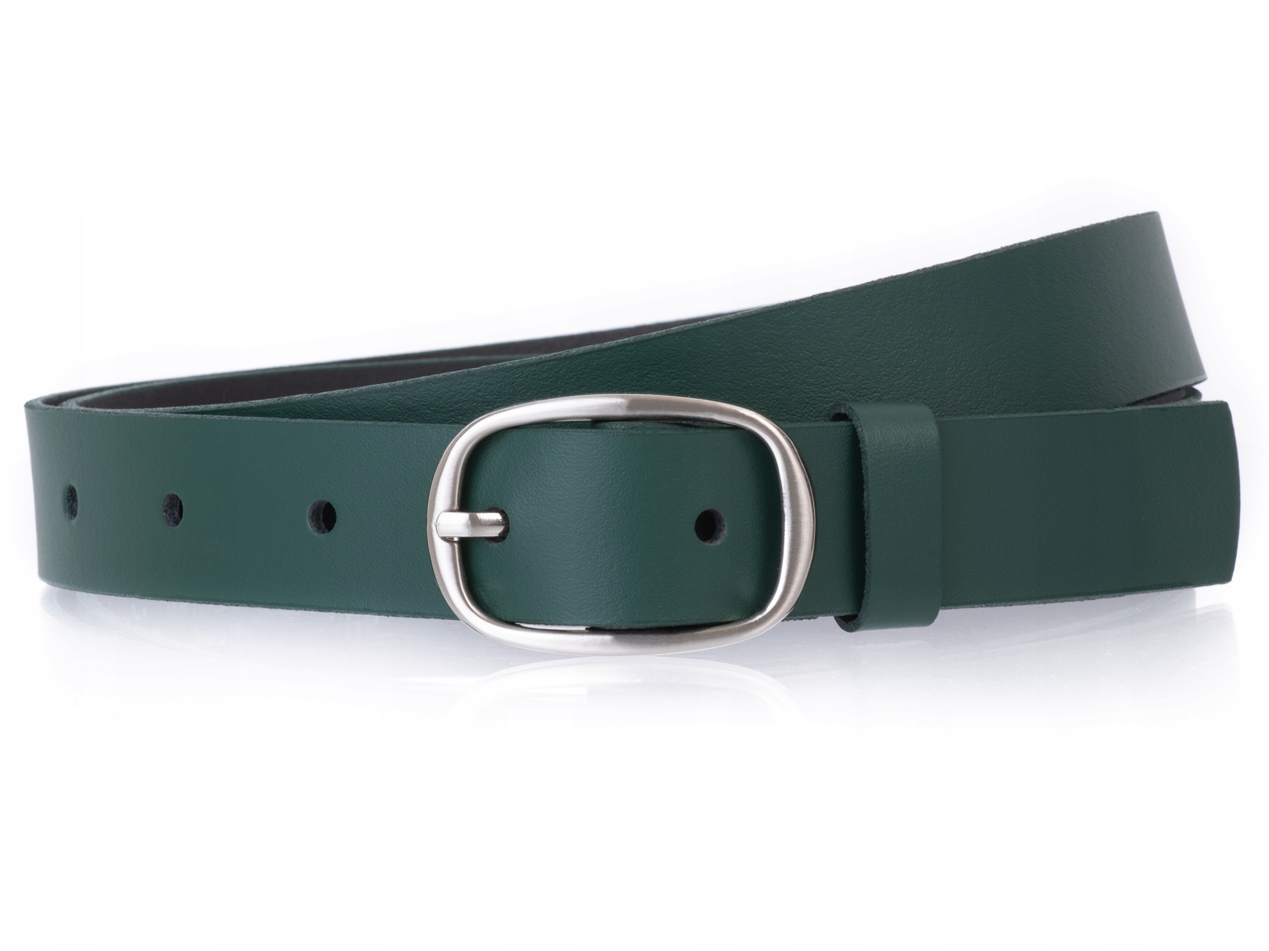 

Pasek do spodni 100% Skórzany Zielony | r. 125cm