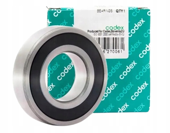 Łożysko 6204 2RS CODEX kulkowe 20x47x14