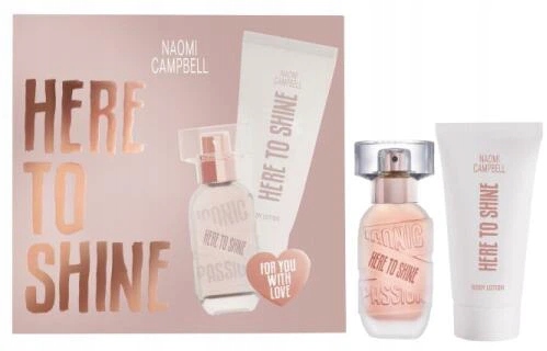 Dámský set Naomi Campbell Here To Shine 15 ml tělový balzám 50 ml