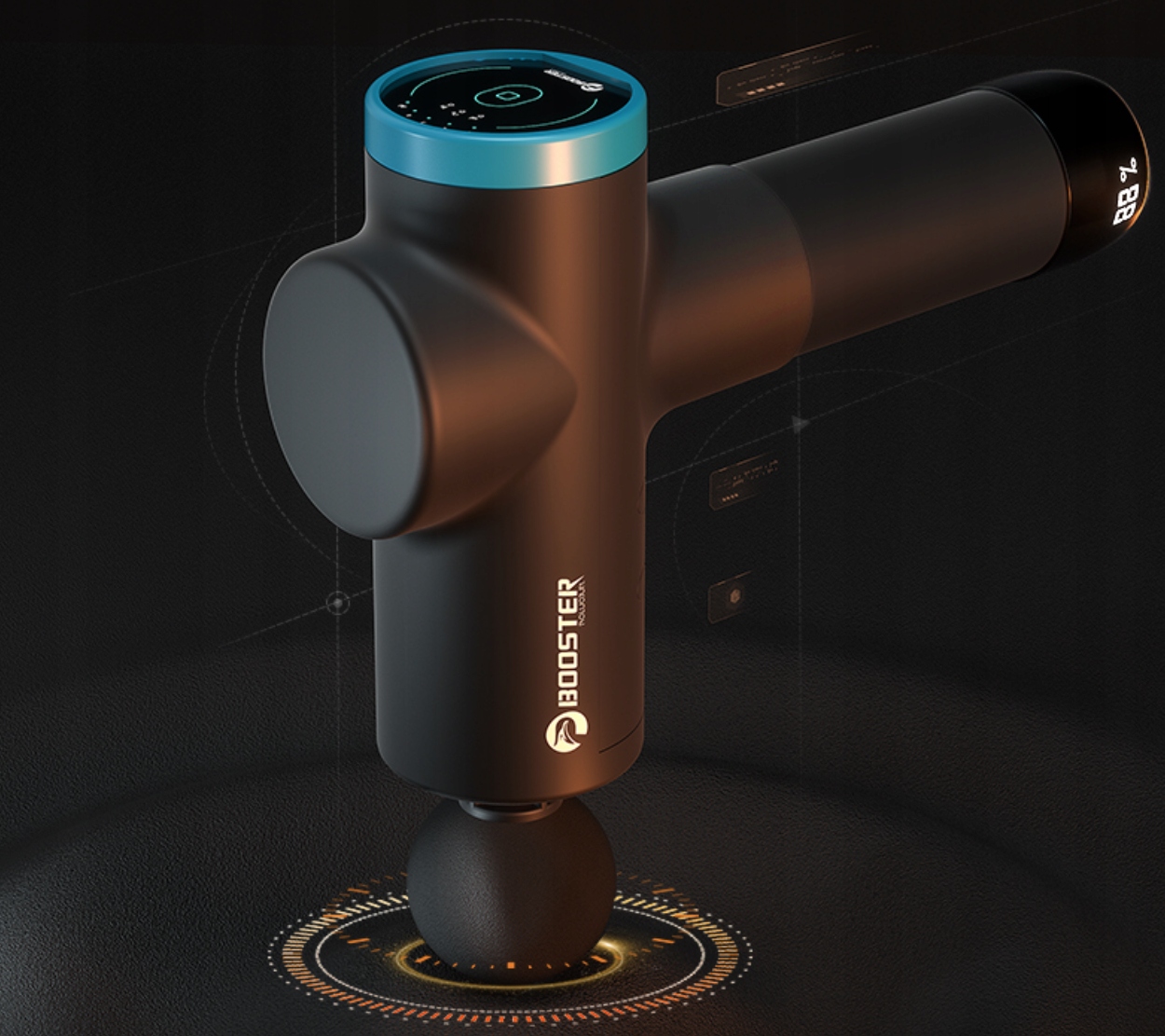 PISTOLET DO MASAŻU MIĘŚNI WIBRACYJNY BOOSTER M2 Model M2-B (M2-12V)