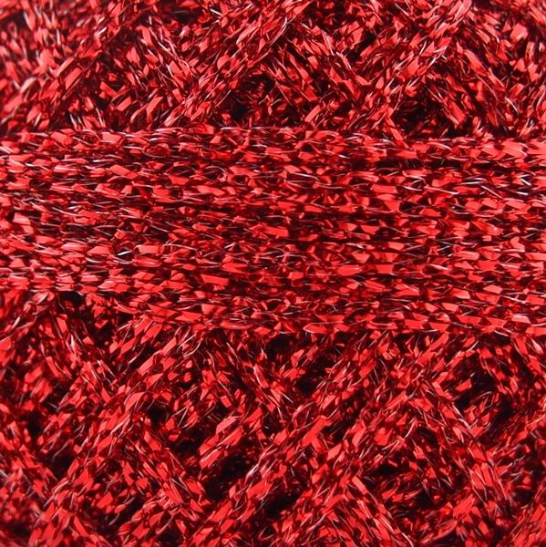 Ozdobná šňůrka metalizovaná červená 2 mm/50 m 10 Ks