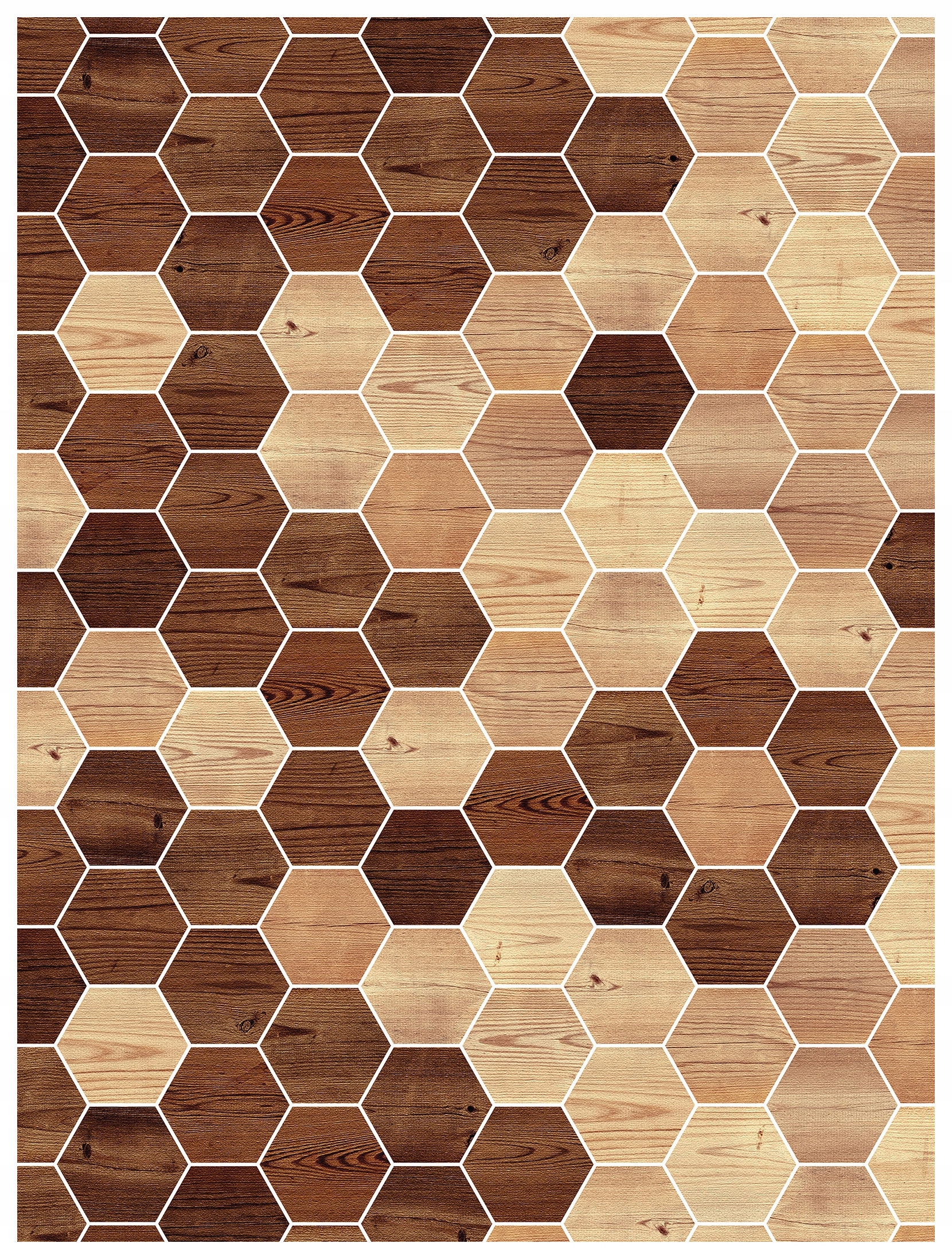 Fototapeta Dřevěné šestiúhelníky Medová Plástev Skandinávie 206x275 lepidlo