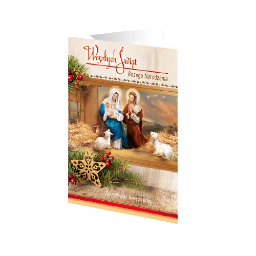 KARNET LAURKA KARTKA ŚWIĘTA BN KOPERTA OPŁATEK I