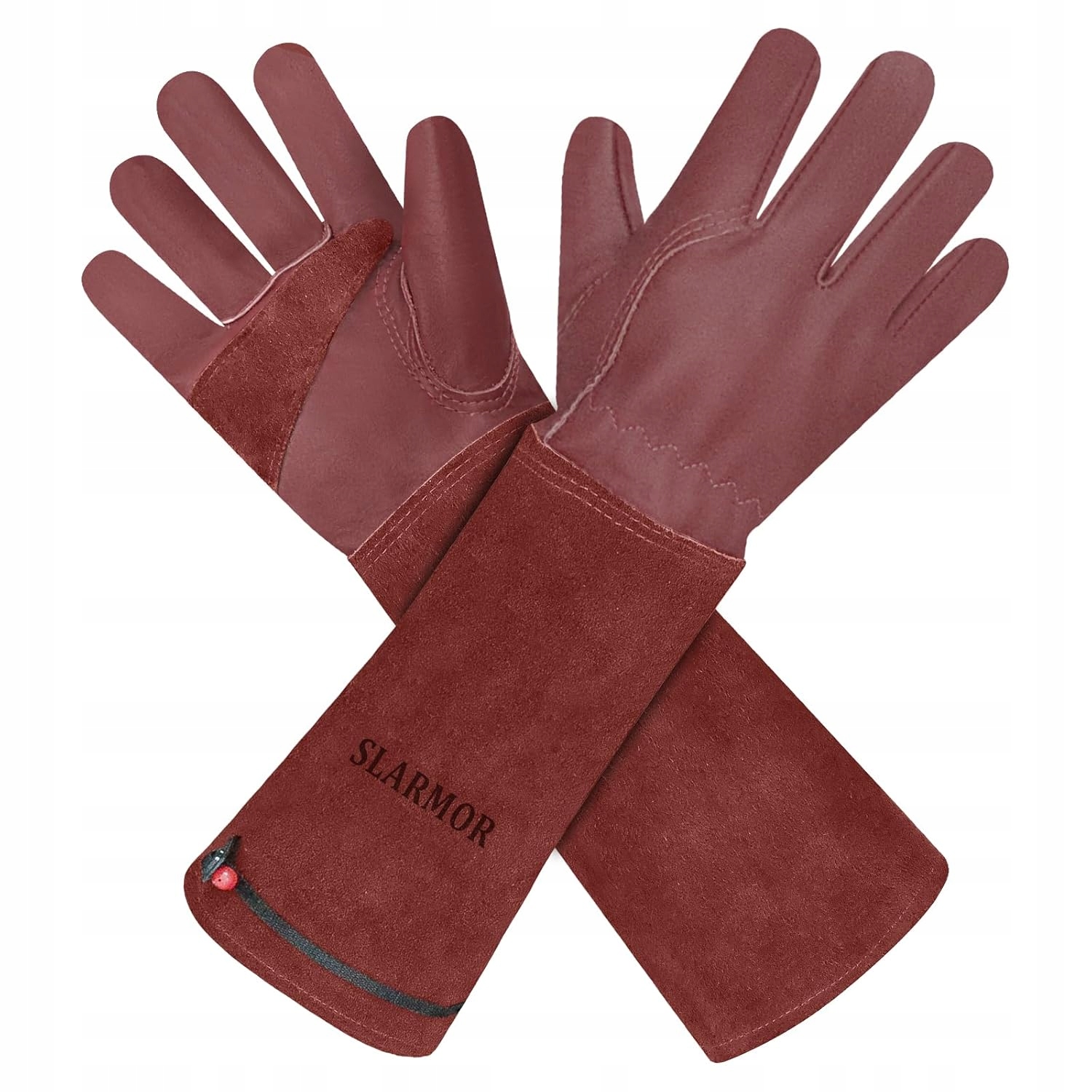 Unisexové kožené zahradnické rukavice, odolné vůči hrotům, pro růže a ostružiny