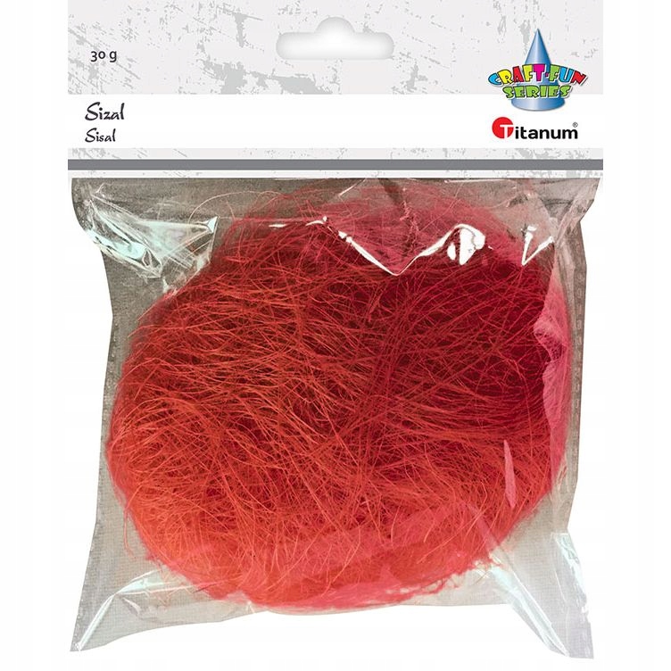 Sizal Craft-Fun Series czerwony 30g Titanum (363113)