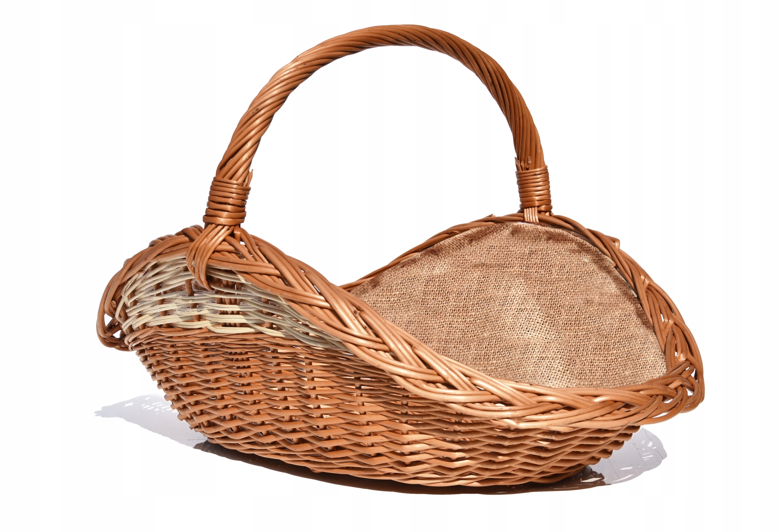 Proutěný Velký koš na dřevo do krbu Mocný XL