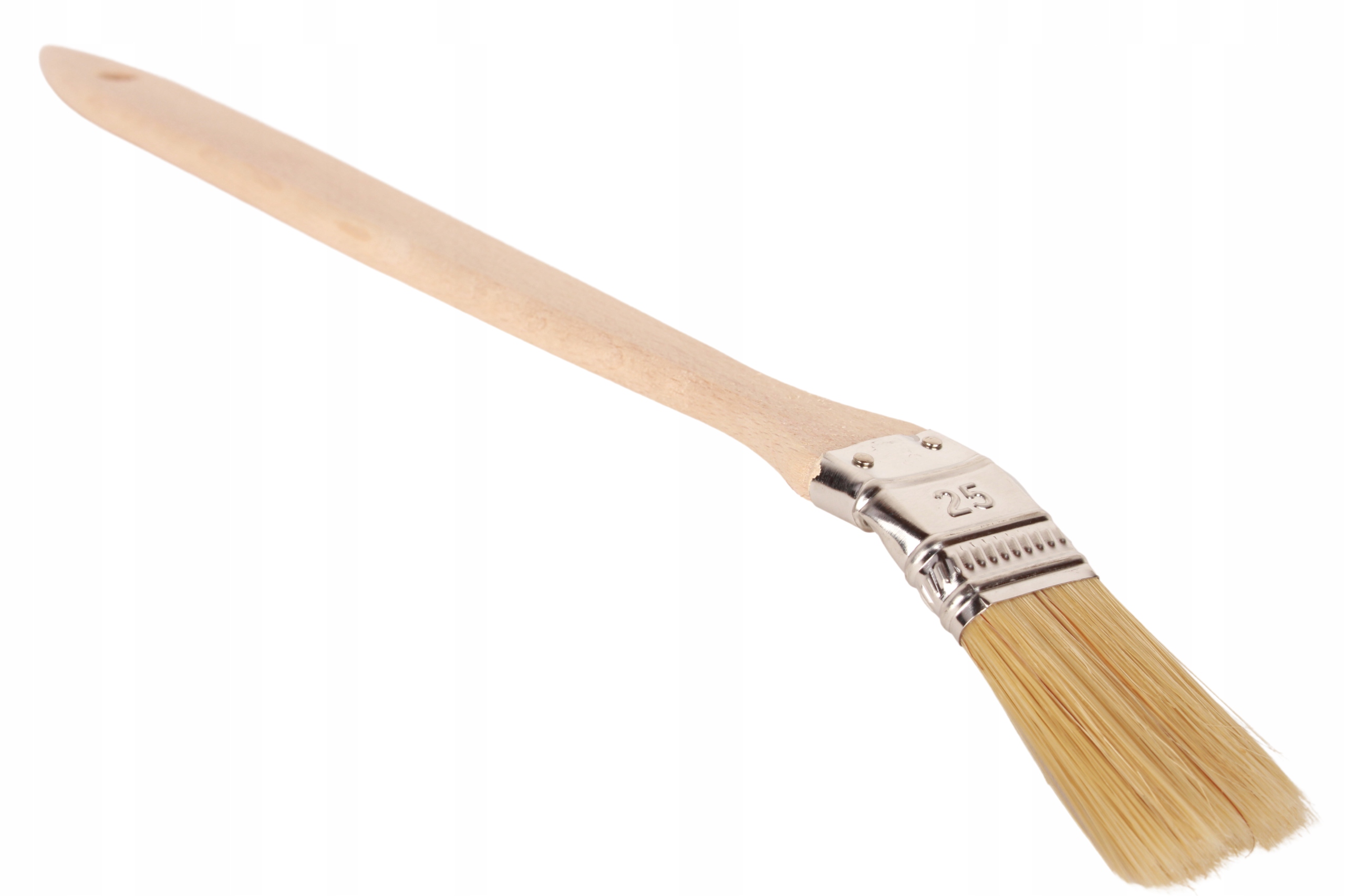 PĘDZEL KALORYFEROWY 25mm KĄTOWY MALARSKI NATURALNY DO MALOWANIA GRZEJNIKÓW