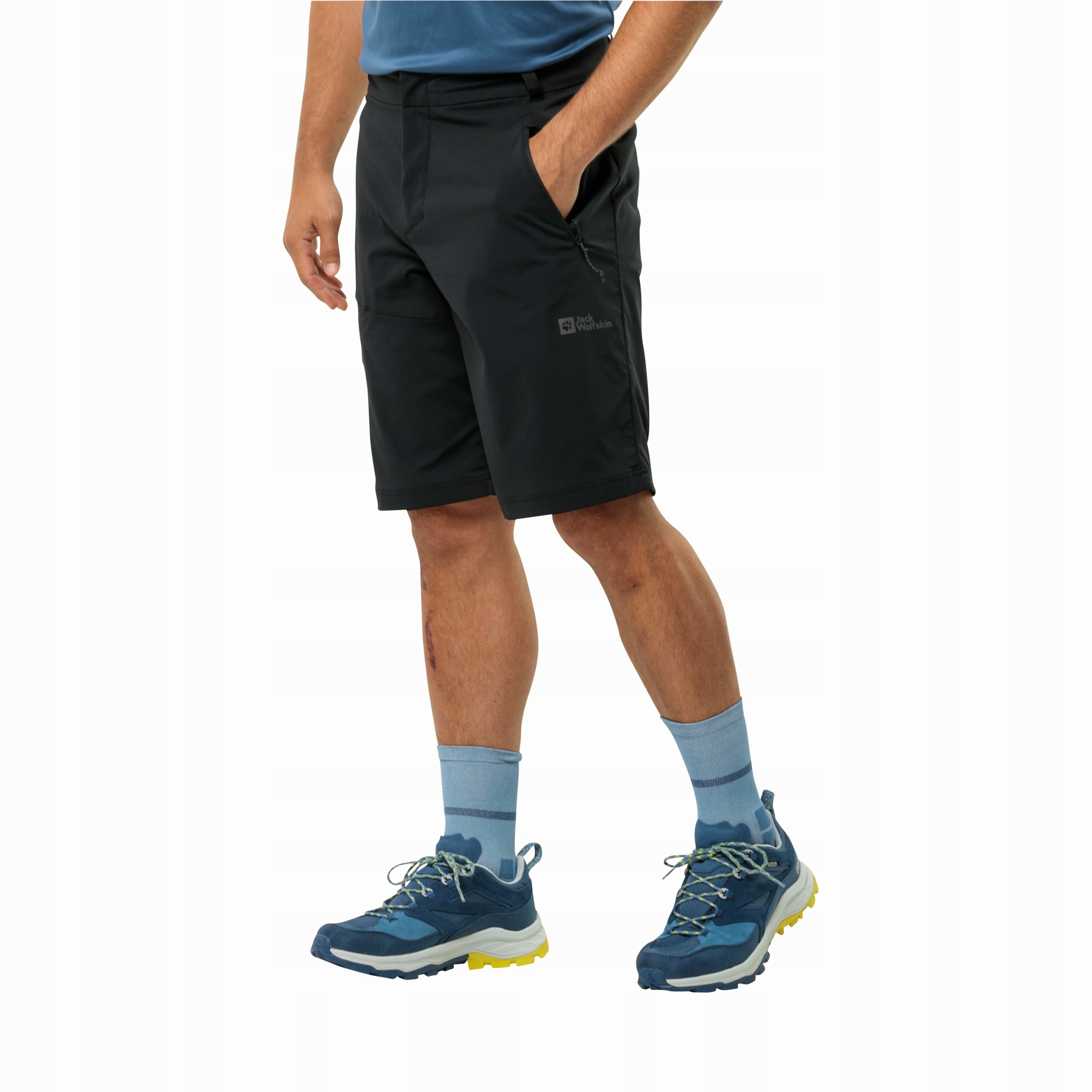 Krótkie spodenki męskie Jack Wolfskin Glastal Shorts M black 48