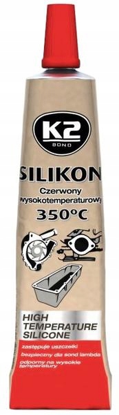 

K2 Silikon Wysokotemperaturowy Czerwony 350°C 21G