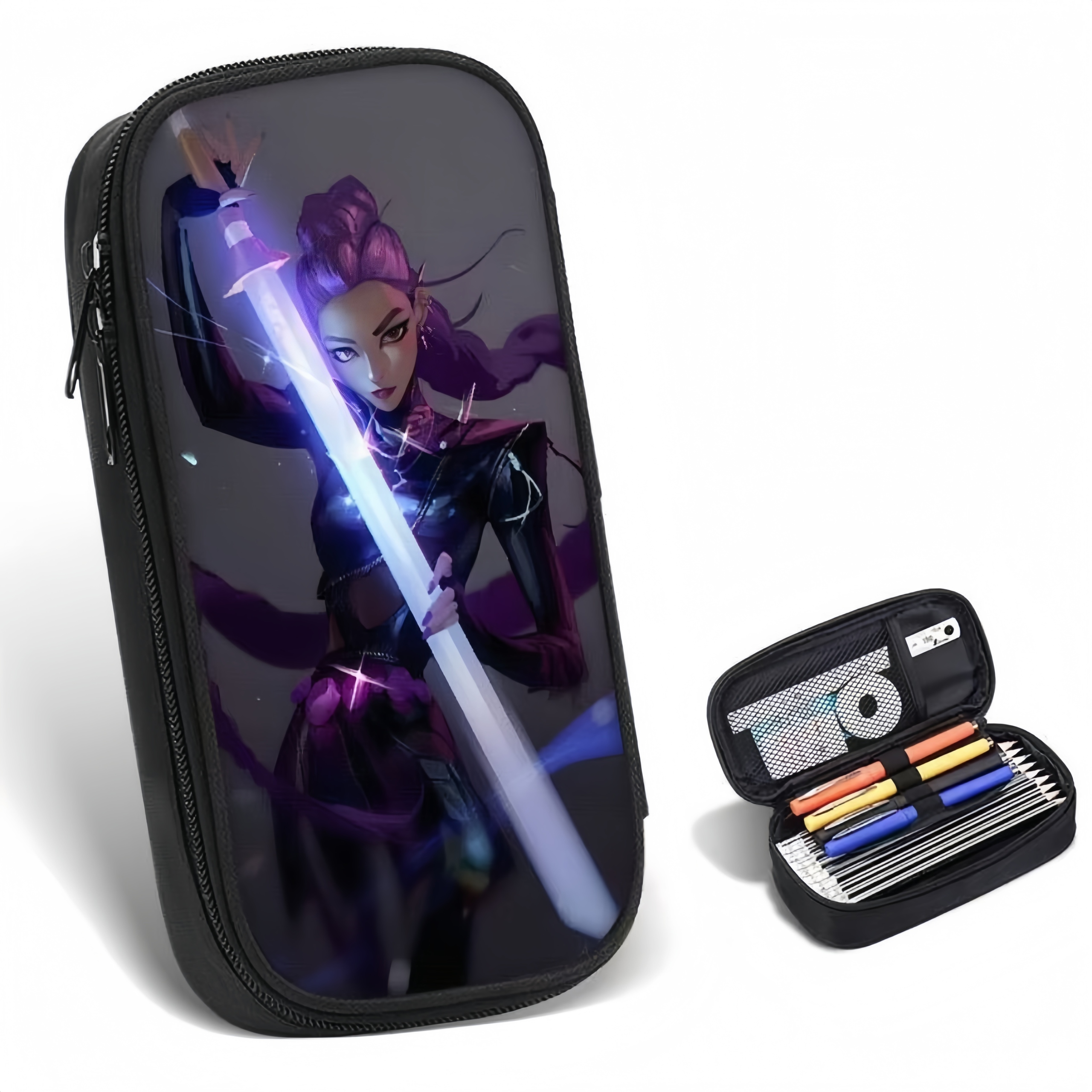 PIÓRNIK K-POP DEMON HUNTERS HUNTRIX RUMI ZOEY MIRA JEDNOKOMOROWY SASZETKA