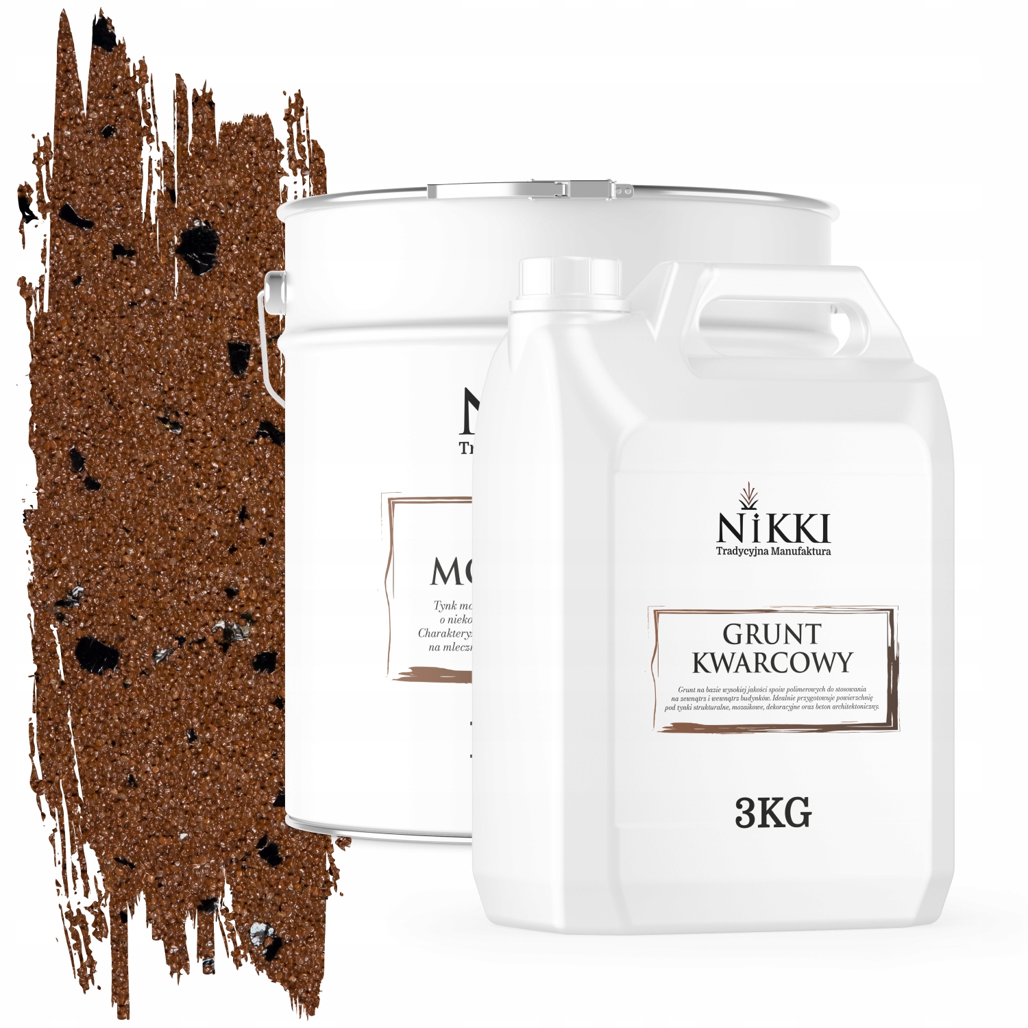 Mozaiková Omietka Hnedá S Čiernou Mikou M94 Sada 12,5 Kg Základný Náter