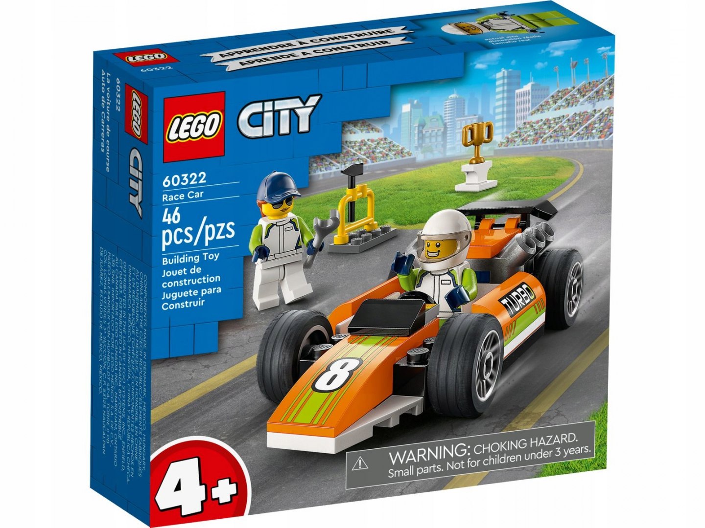 

Klocki Lego City 60322 Samochód Wyścigowy 4+