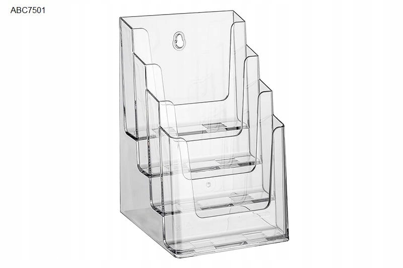 Stojak ekspozytor na ulotki piętrowy 4 x A5