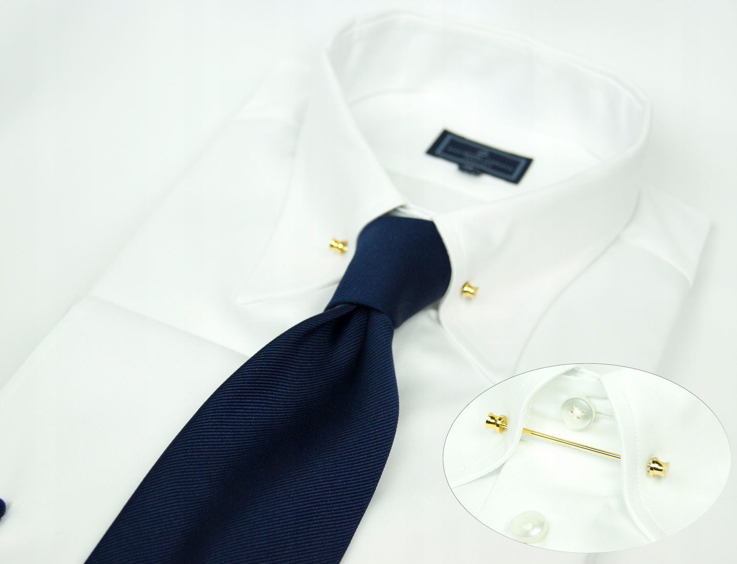 Szpilka do kołnierzyka Pin collar Bar Gold Długość (mm) 65