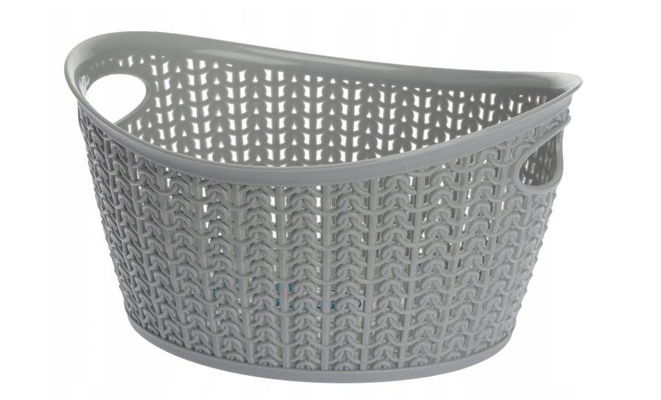 KOSZYK OWALNY ORGANIZER POJEMNIK WILLOW SZARY 1,5L