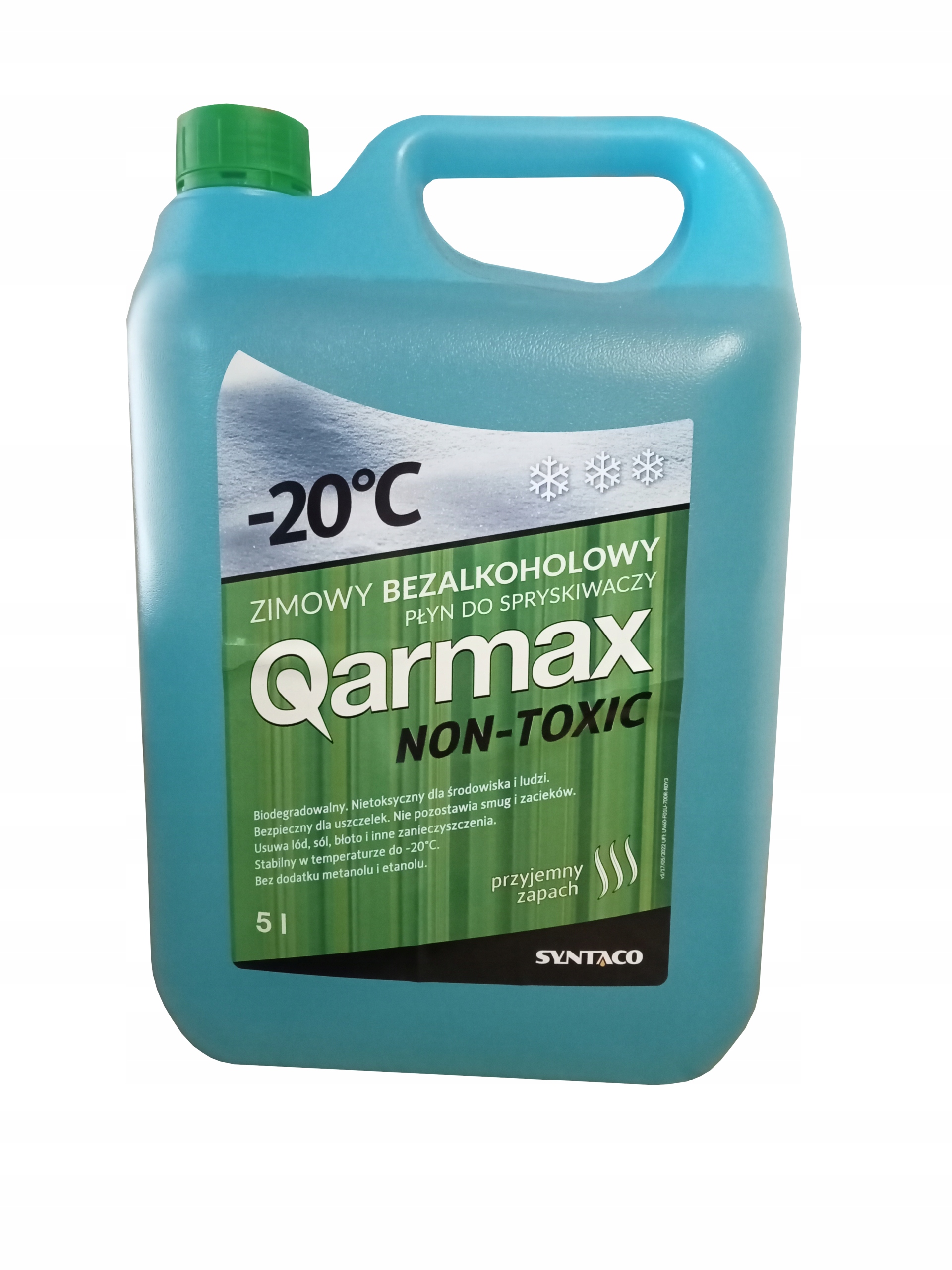 PŁYN SPRYSKIWACZY ZIMOWY BEZALKOHOLOWY NON-TOXIC -20 5L Producent QARMAX