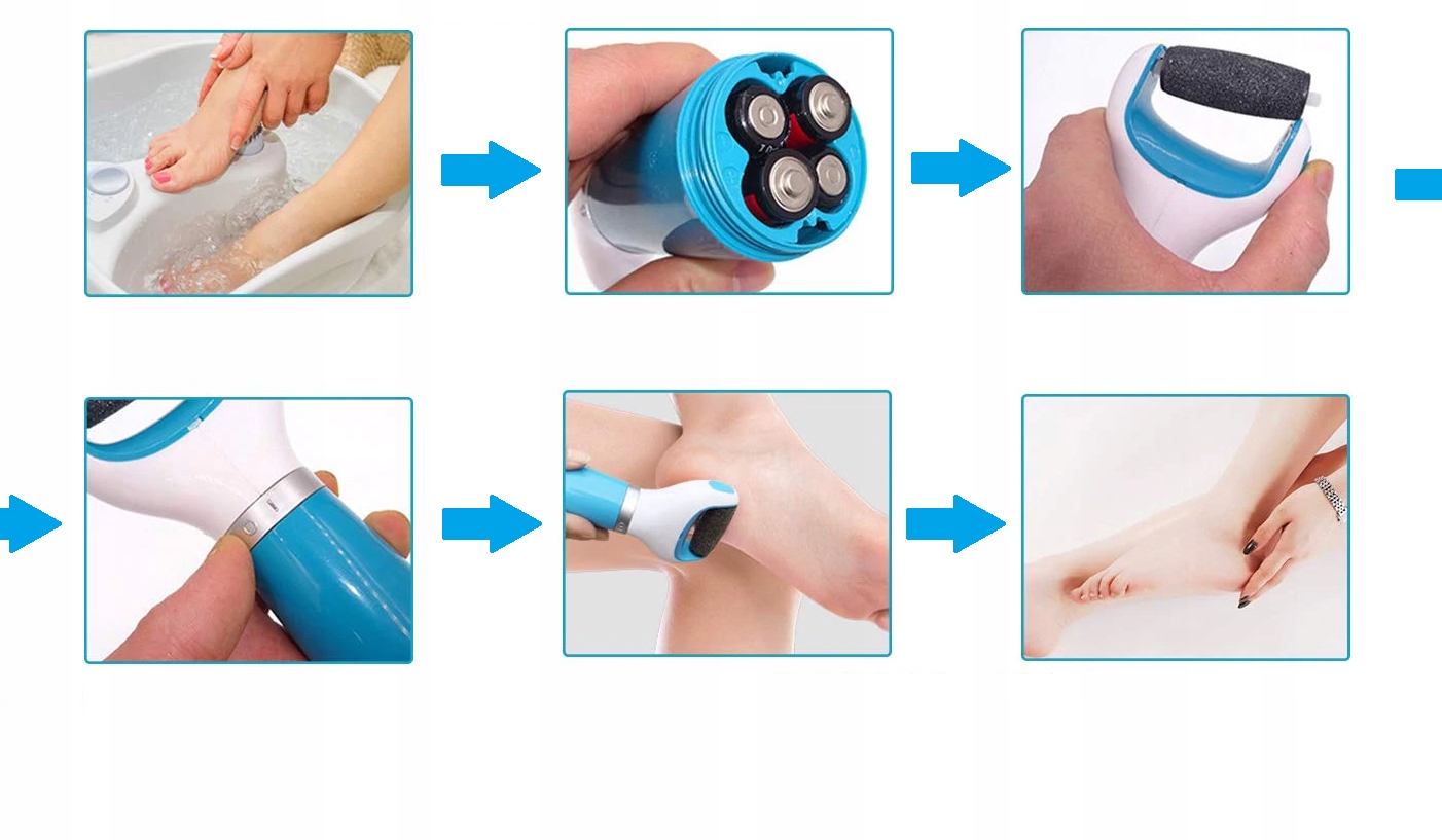 ELEKTRYCZNY PILNIK DO STÓP PIĘT TARKA + ROLKI 5szt Marka bez marki