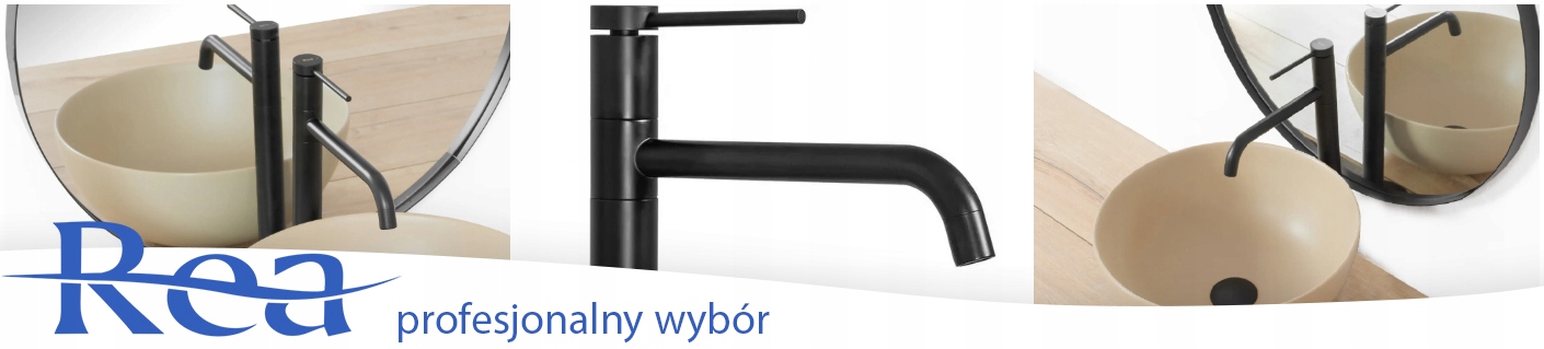 LUGANO Black Black High Faucet REA z radu Lugano