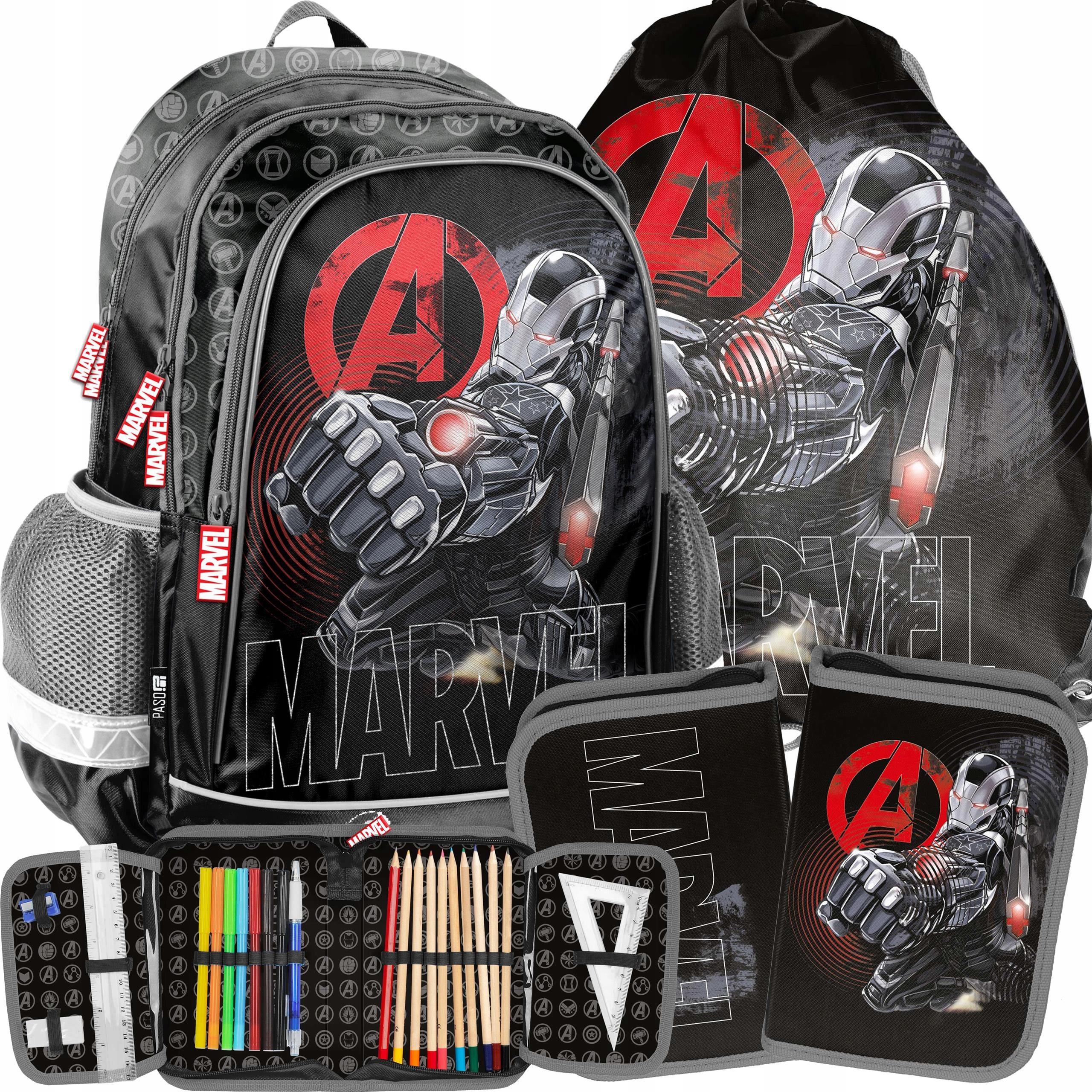 

Plecak Szkolny Avengers Dla Chłopaka Marvel Zestaw