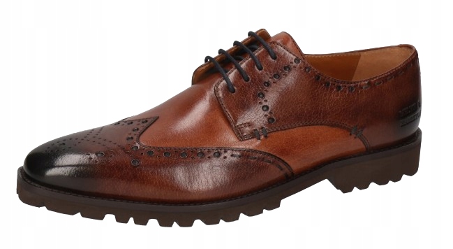 Melvin Hamilton Hnědé Pánské Polobotky S Ozdobným Vzorem 39 T6H