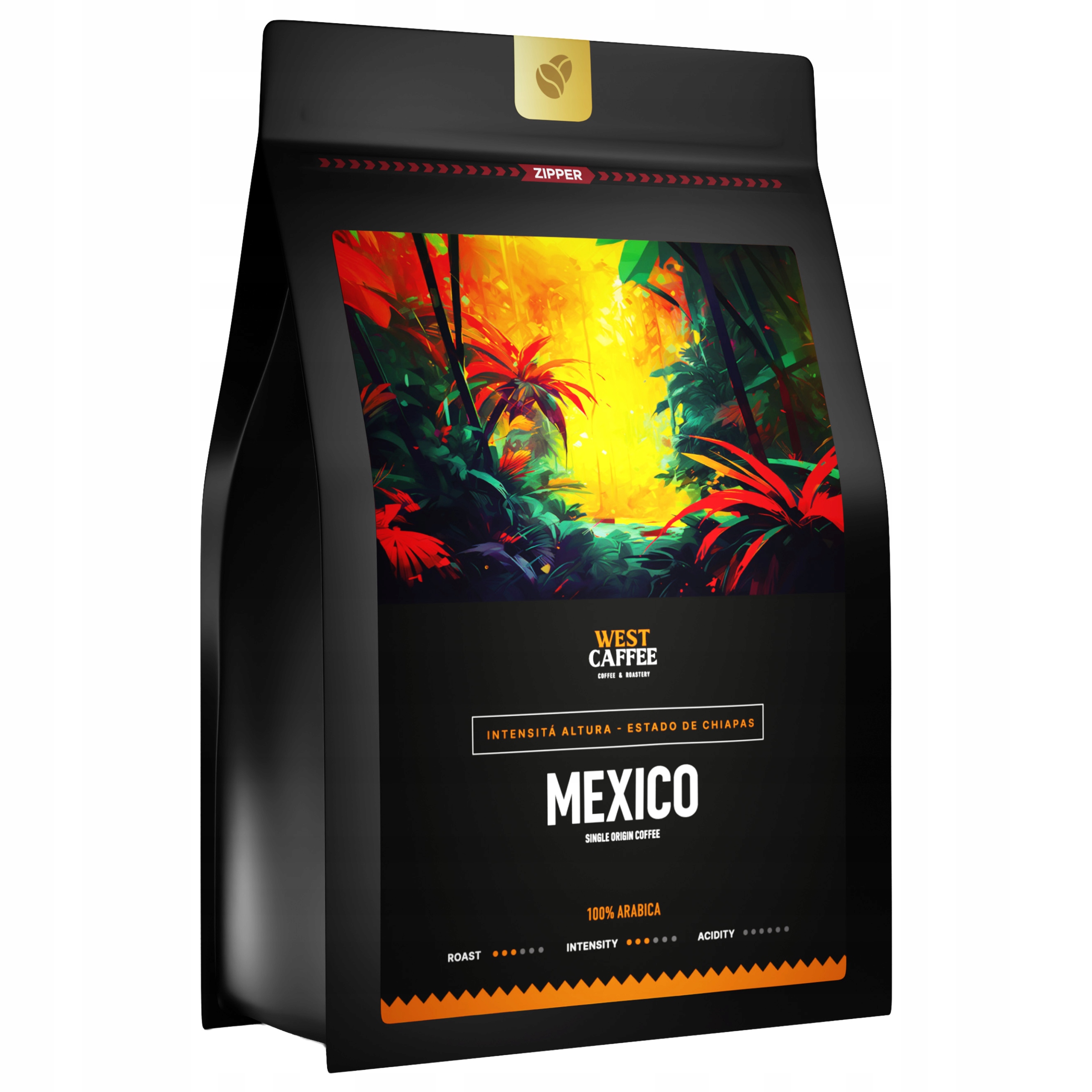 Levně Káva Zrnková Mexiko 500 g 100% Arabica Intensita Altura Čerstvě Vypálená