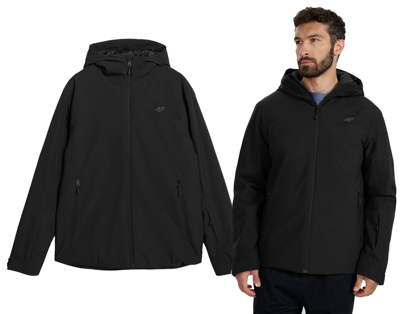 Pánská zimní lyžařská bunda 4F M0787 černá L