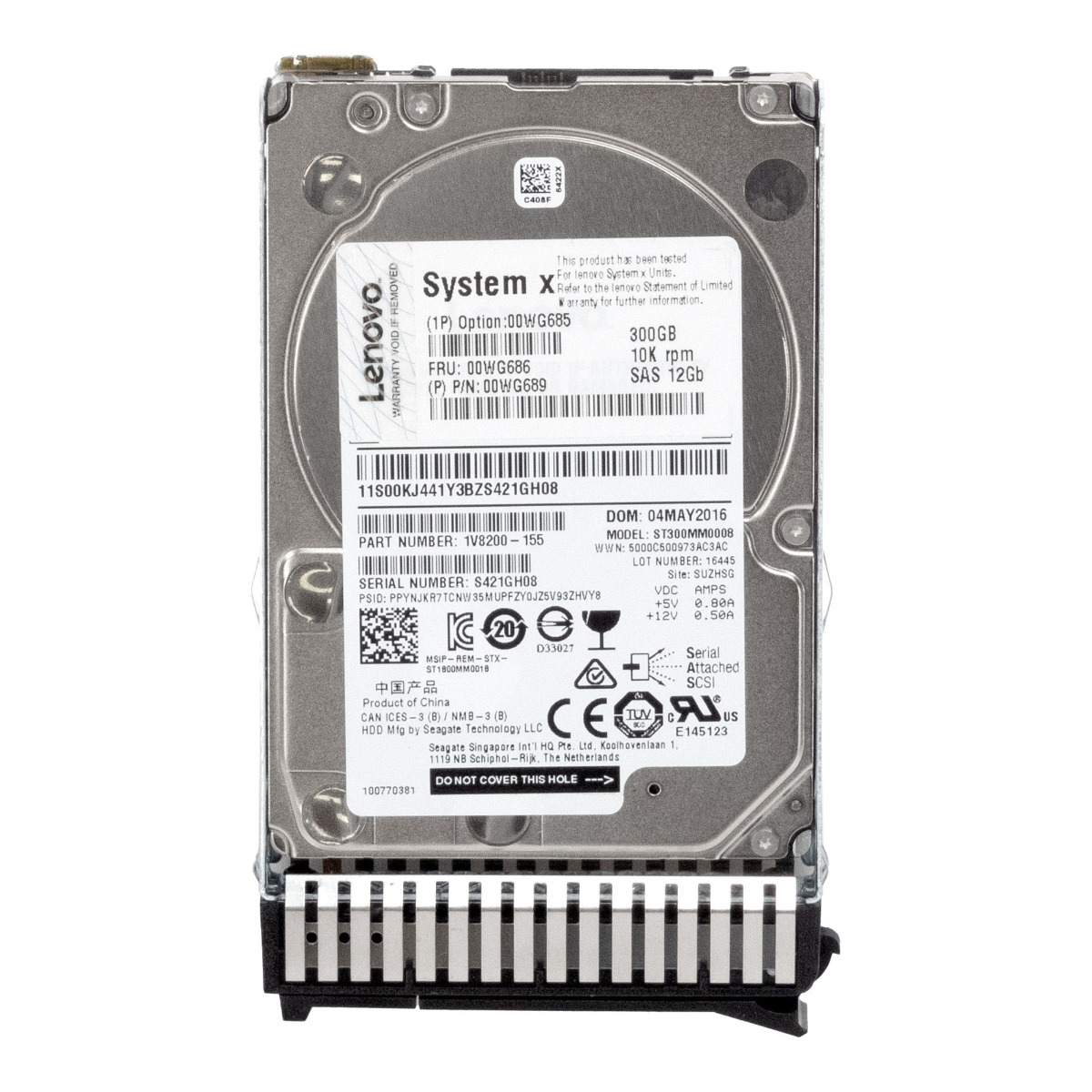 Lenovo 00WG686 00WG689 300GB 10K 128MB SAS-3 2.5'' ST300MM0008