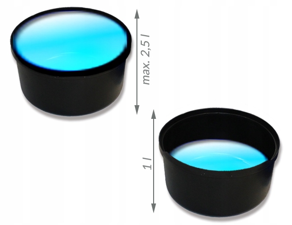 ODKURZACZ SAMOCHODOWY 150W WODNY BEZWORKOWY MOCNY + 10 NAKŁADEK -Polski Pojemność zbiornika na kurz 2.5 l