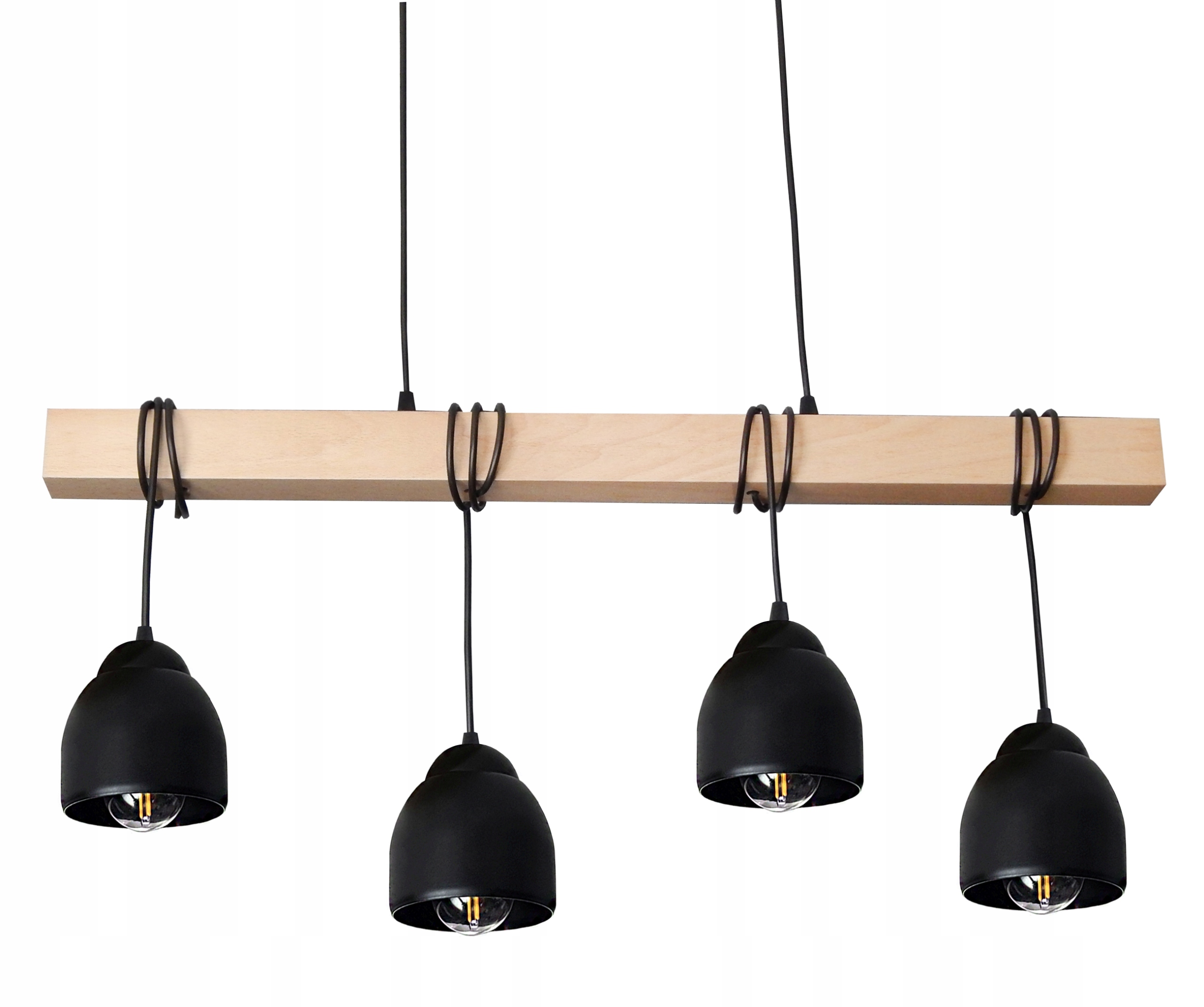 LAMPA WISZĄCA SUFITOWA 022-K4 LED LOFT DREW. ŁEZKA