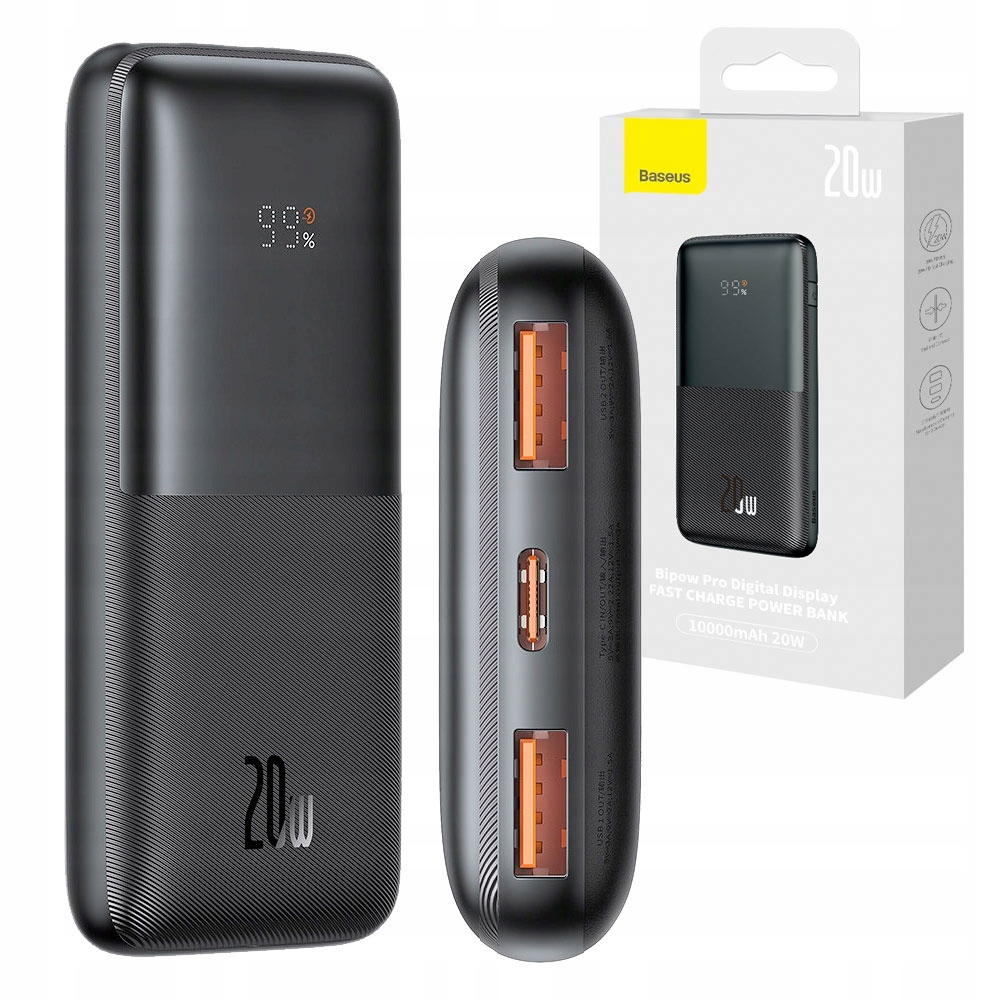 BASEUS POWERBANK 10000mAh 20W 2xUSB / USB Typ C PD