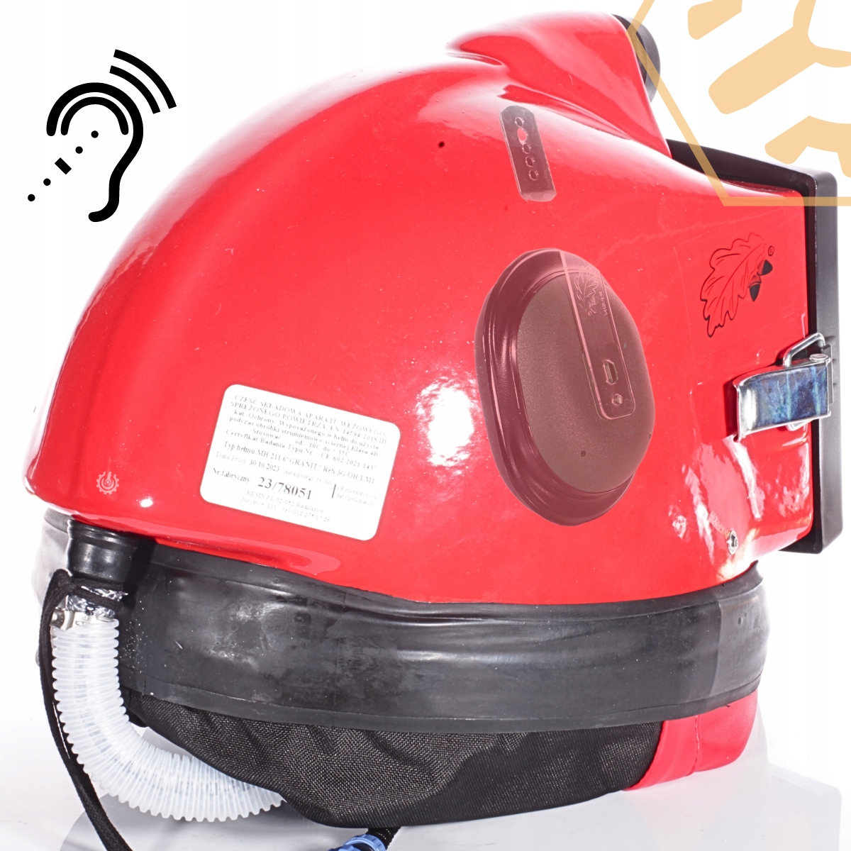 hełm do piaskowania RES-3G/OH/LM1 z latarką LED fartuchem do piaskarki Rodzaj inna