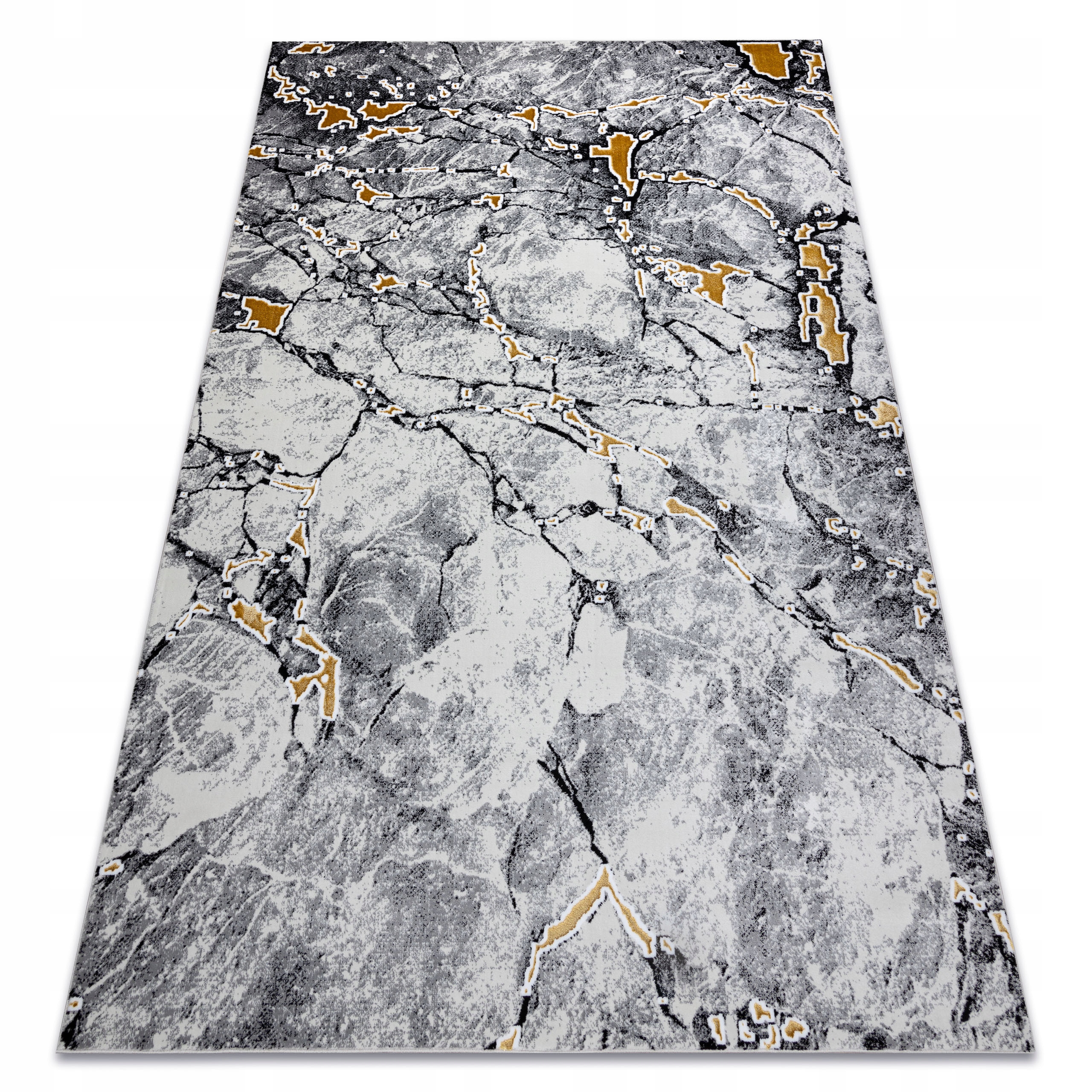 

Dywan Glamour 160x220 Marmur szary/złoty #AT3287
