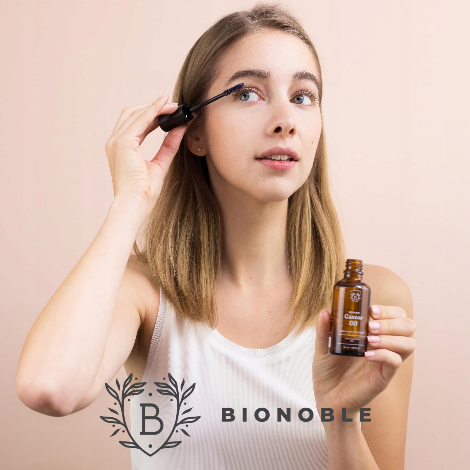 BIONOBLE Olej Rycynowy Bio 50ml Naturalny Do Włosów Rzęs Brwi Paznokci — miniatura 7