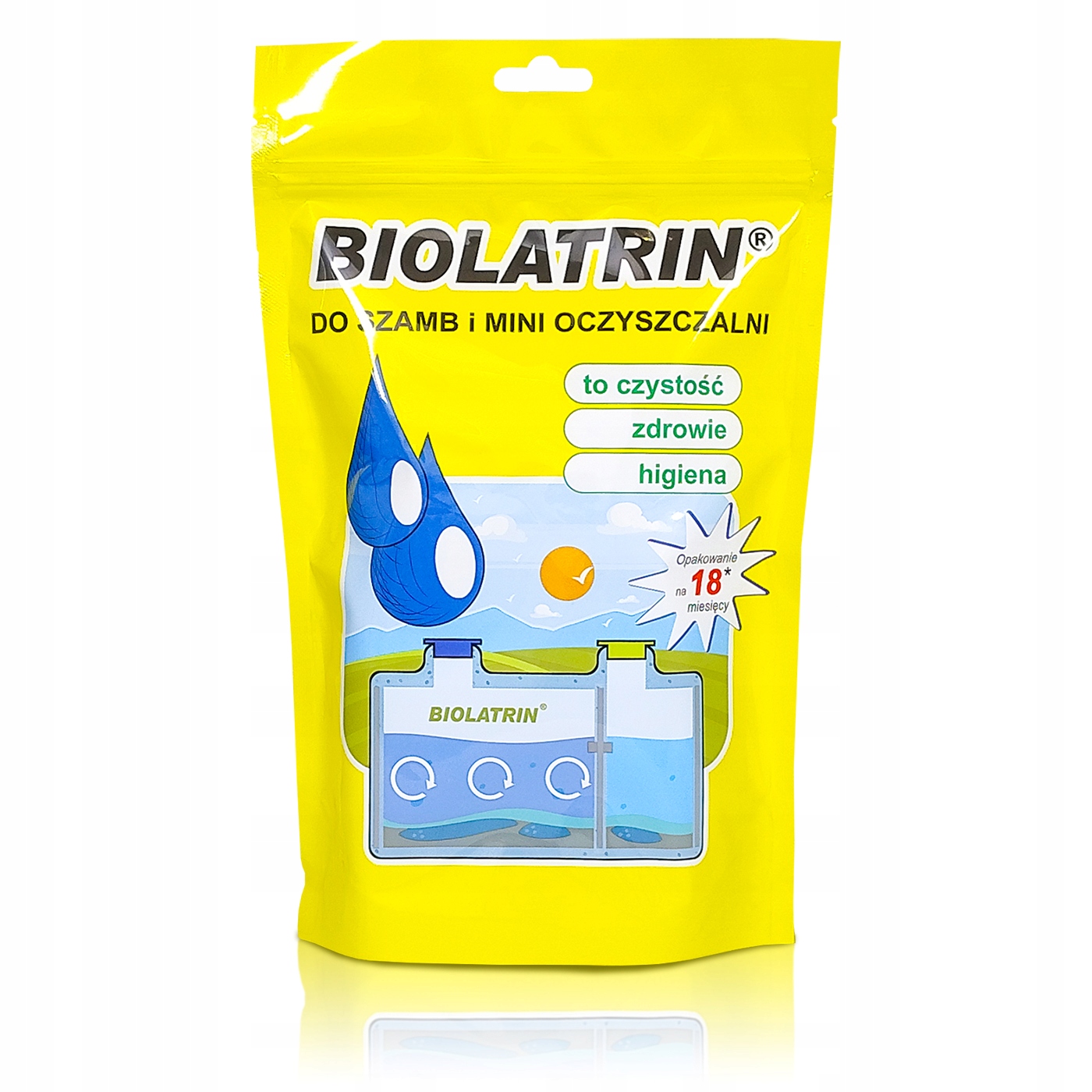 Bakterie do SZAMBA BIOLATRIN PROSZEK do LATRYN POŚ USUWA ZAPACH TŁUSZCZ PZH